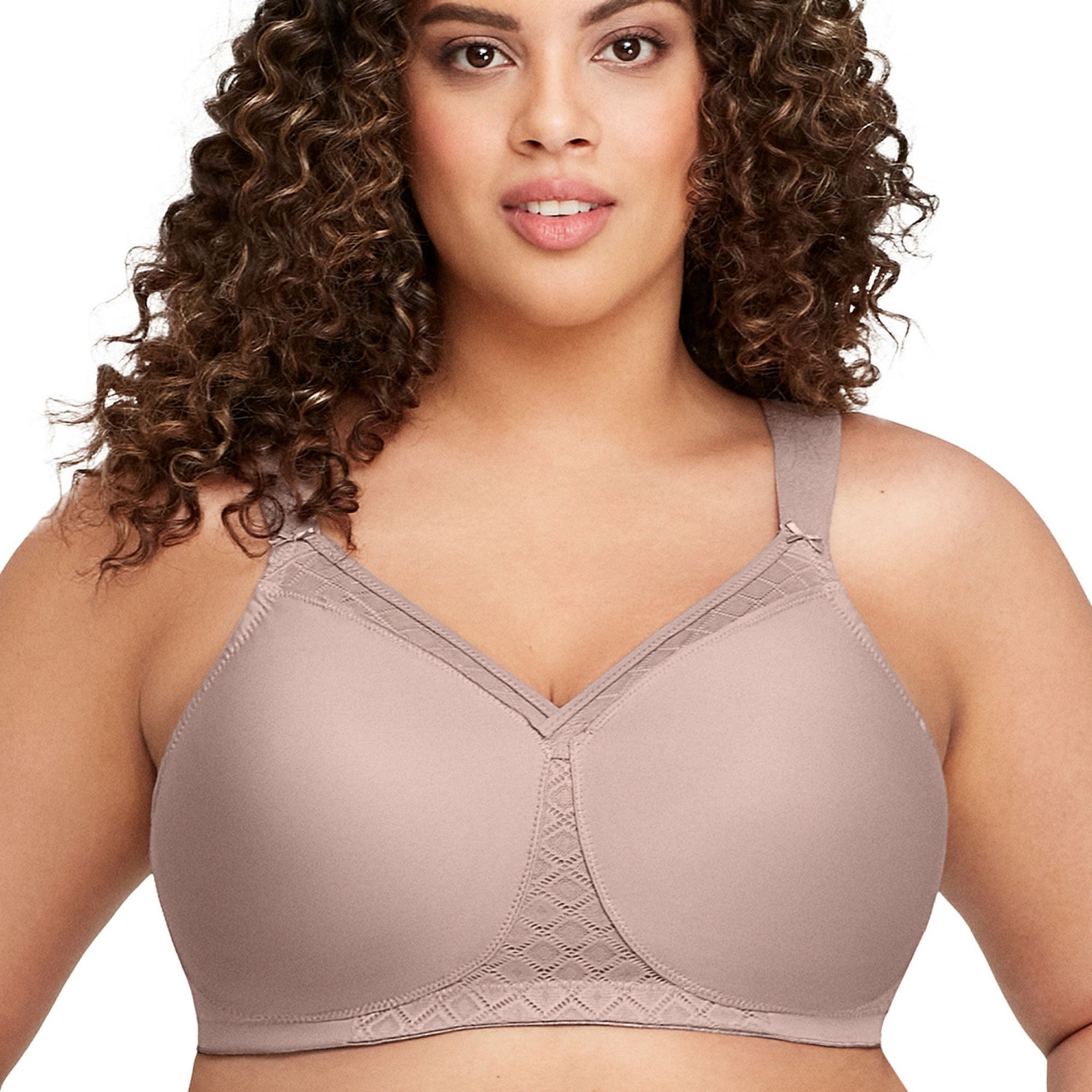 Glamorise Seamless Support T-Shirt Bra Tan Bras 38-F