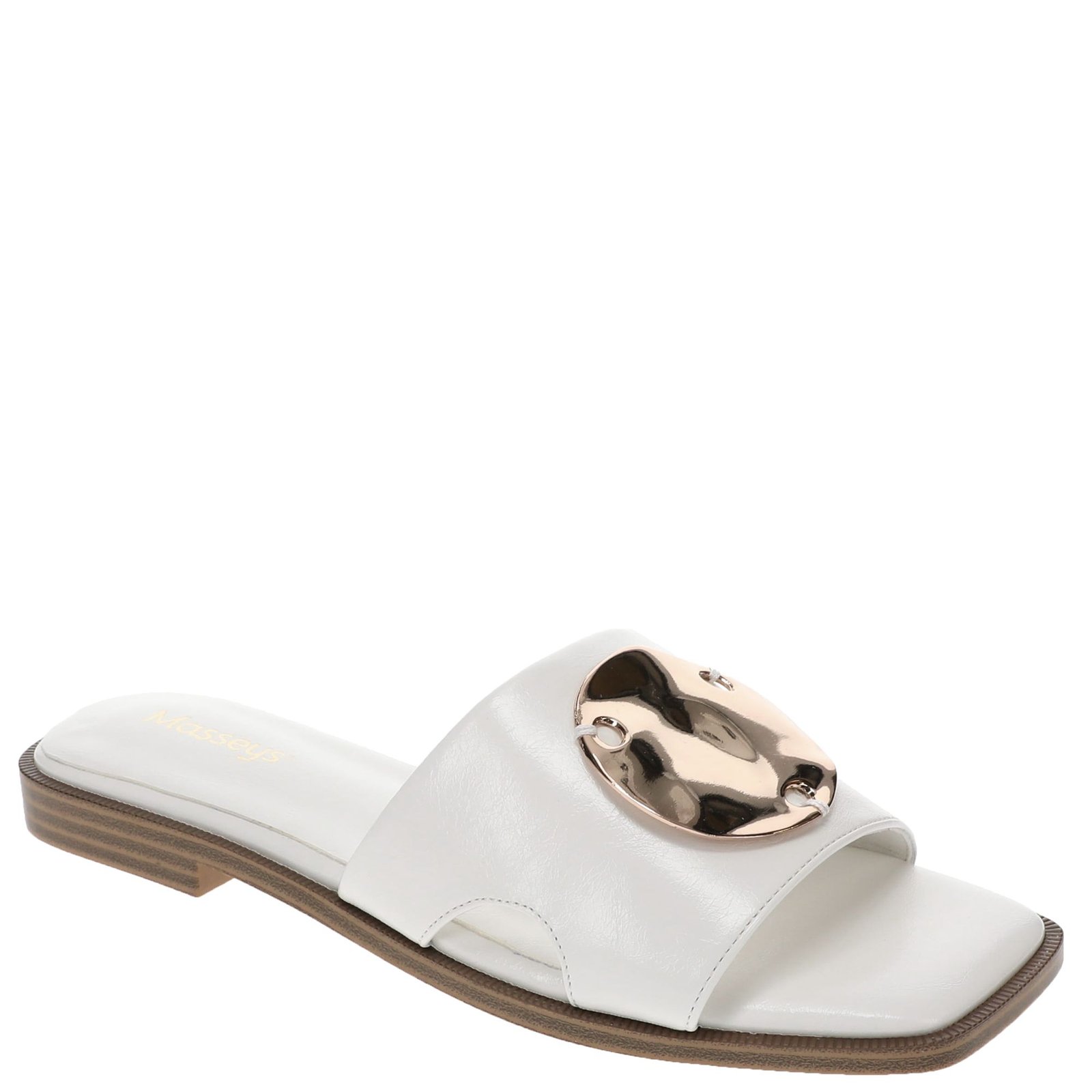 Masseys Miley Women's White Sandal 8 W