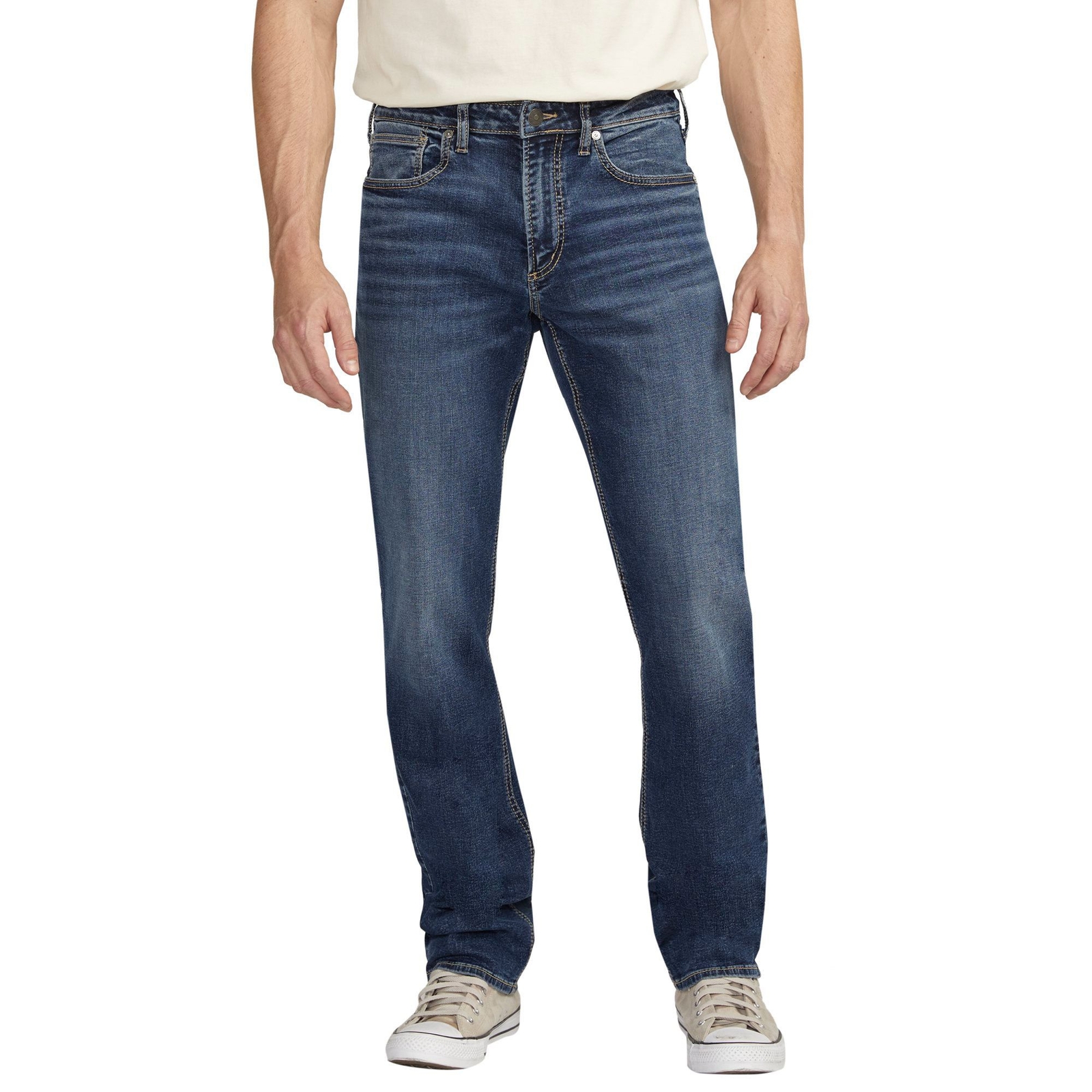 Silver Jeans Men's Machray Athletic Fit Straight-Leg Jean Blue Pants 38-30