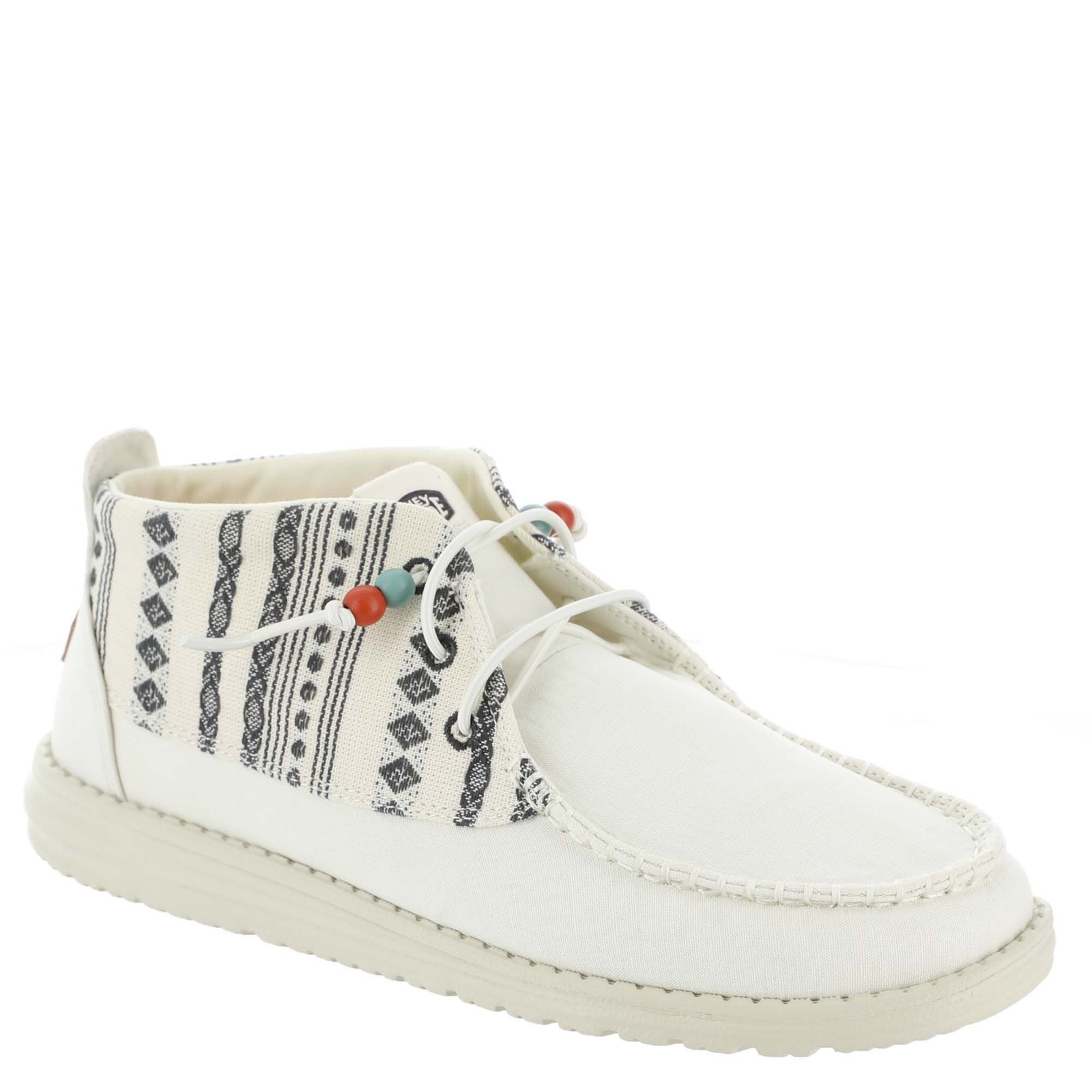 Hey Dude Wendy Mid Boho Mix Women's Bone Slip On 6 M