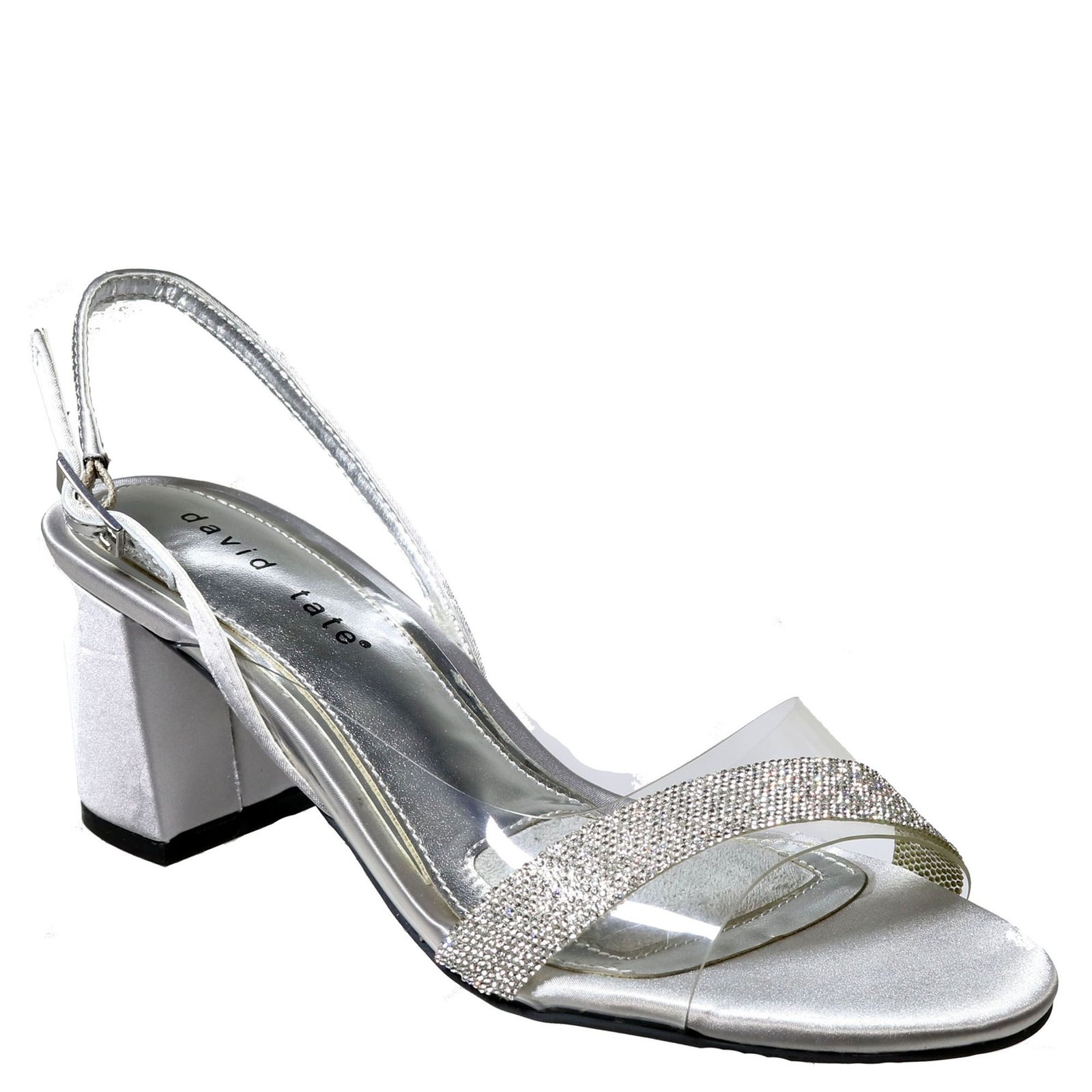 David Tate Night Women's Silver Sandal 9