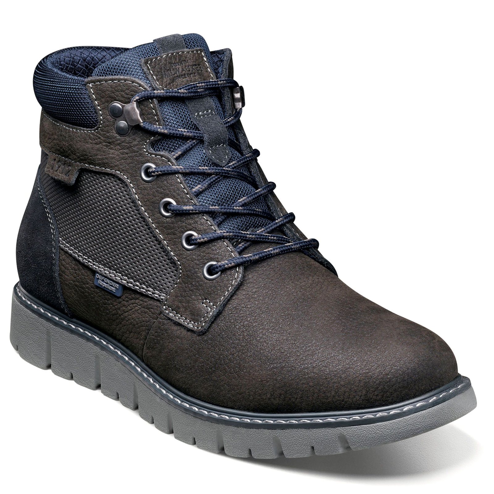 Nunn Bush Karnak Plain Toe Lace Up Boot Men's Grey Boot 10 W