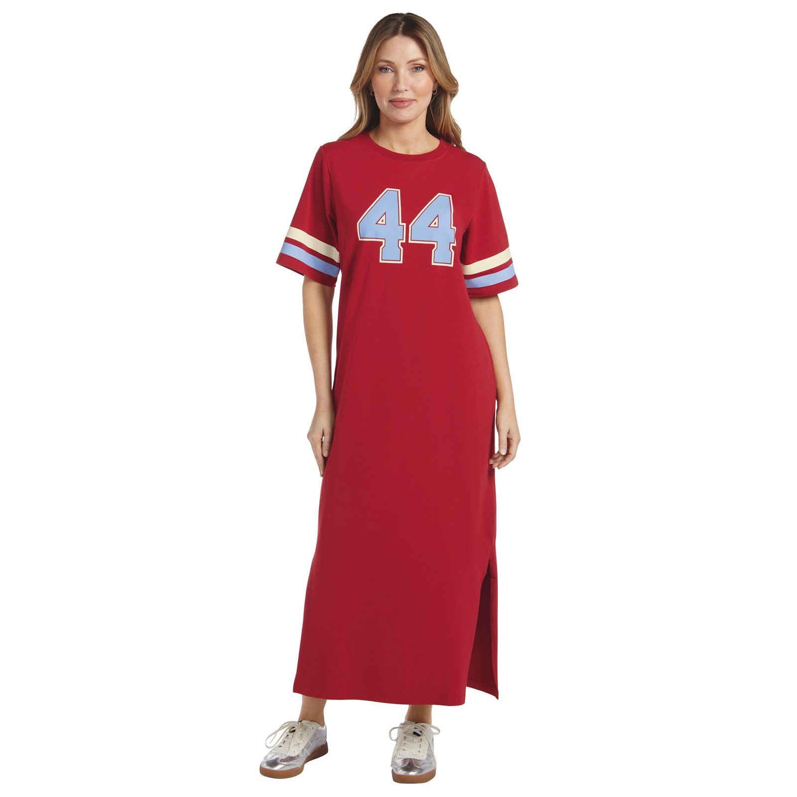 Masseys Varsity Maxi Dress Burgundy Dresses
