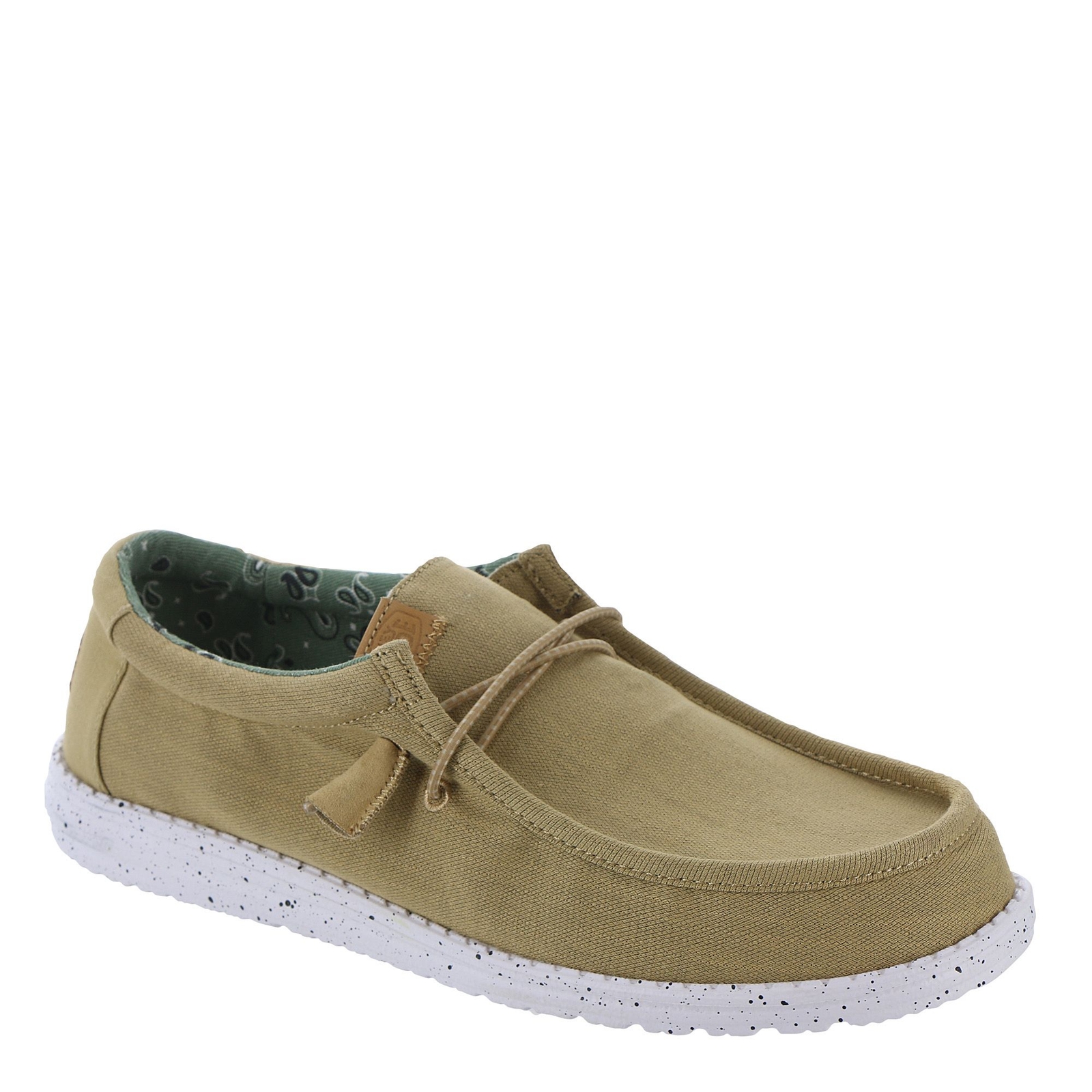 Hey Dude Wally Washed Canvas Men's Tan Oxford 8 M