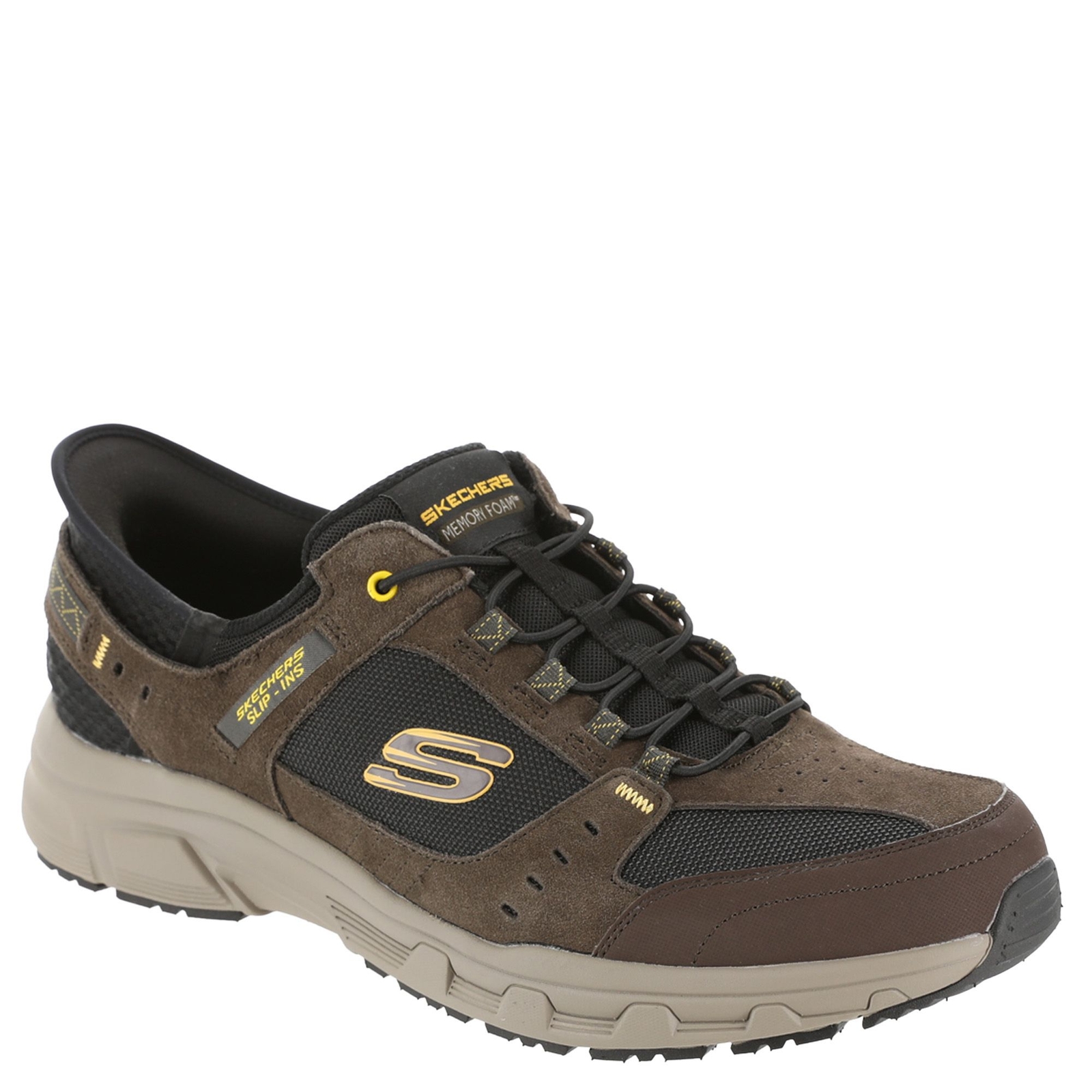 Skechers Sport Slip-Ins: Relaxed Fit-Oak Canyon Men's Brown Sneaker 8.5 M