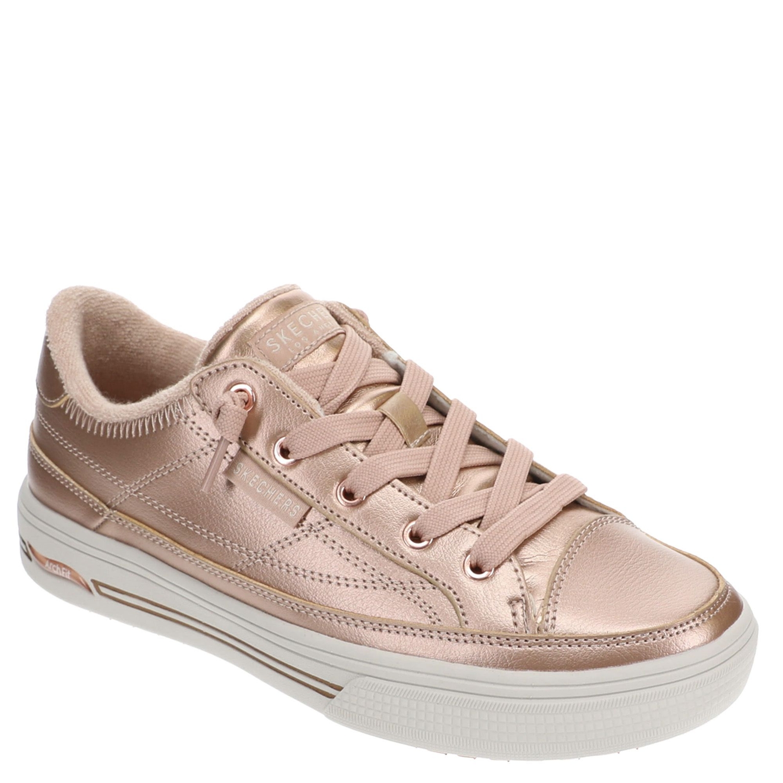 Skechers Street Arch Fit Arcade-Glistening Gal Women's Pink Slip On 6 M
