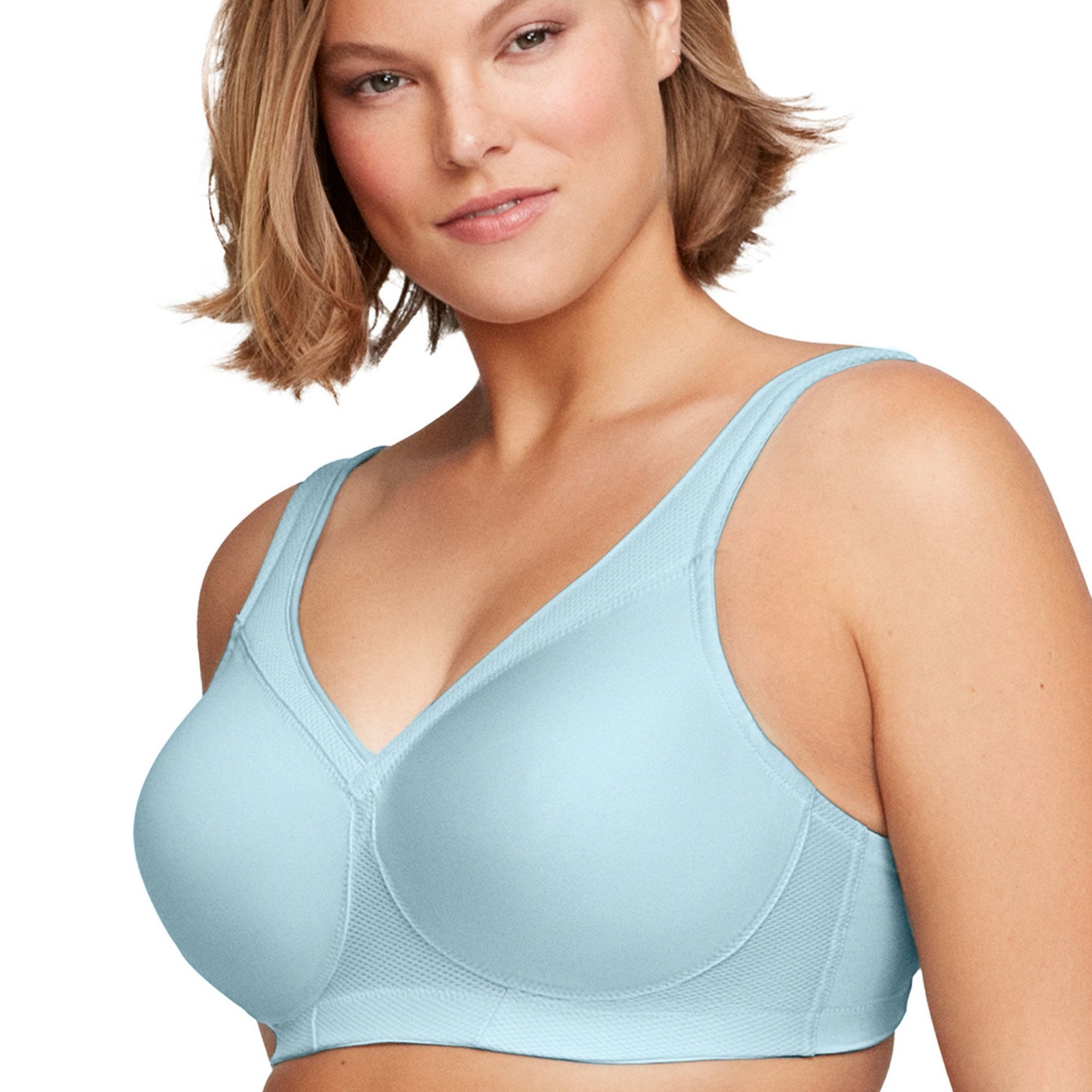 Glamorise MagicLift Seamless Sports Bra Blue Bras 36-DD