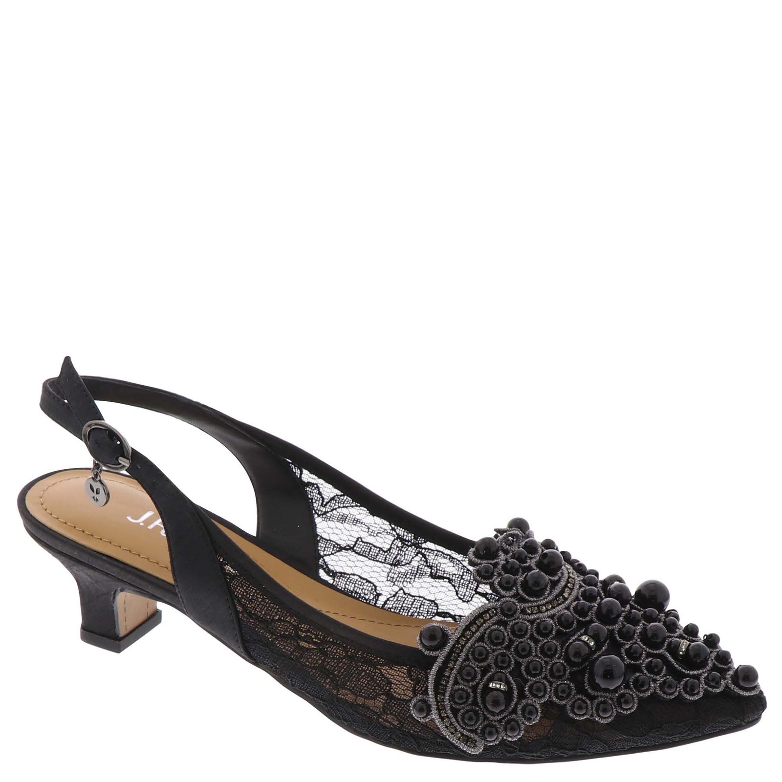 J. Renee Strovanni Women's Black Pump 8.5 M