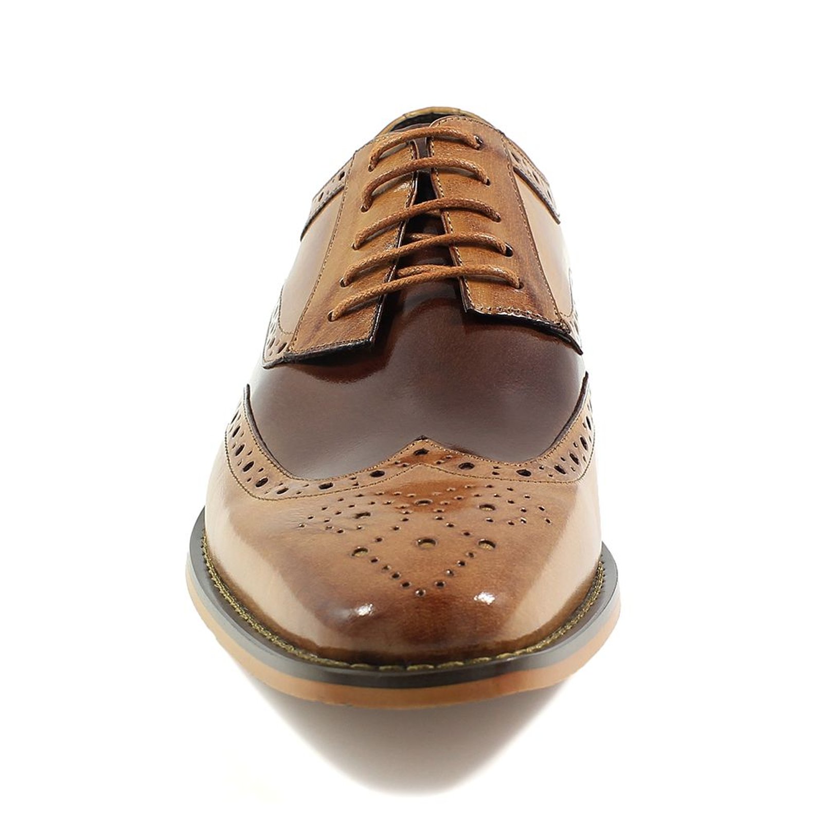 Stacy Adams Shoes Tinsley Wingtip Oxford Tan Multi Size 10.5 — photo 2