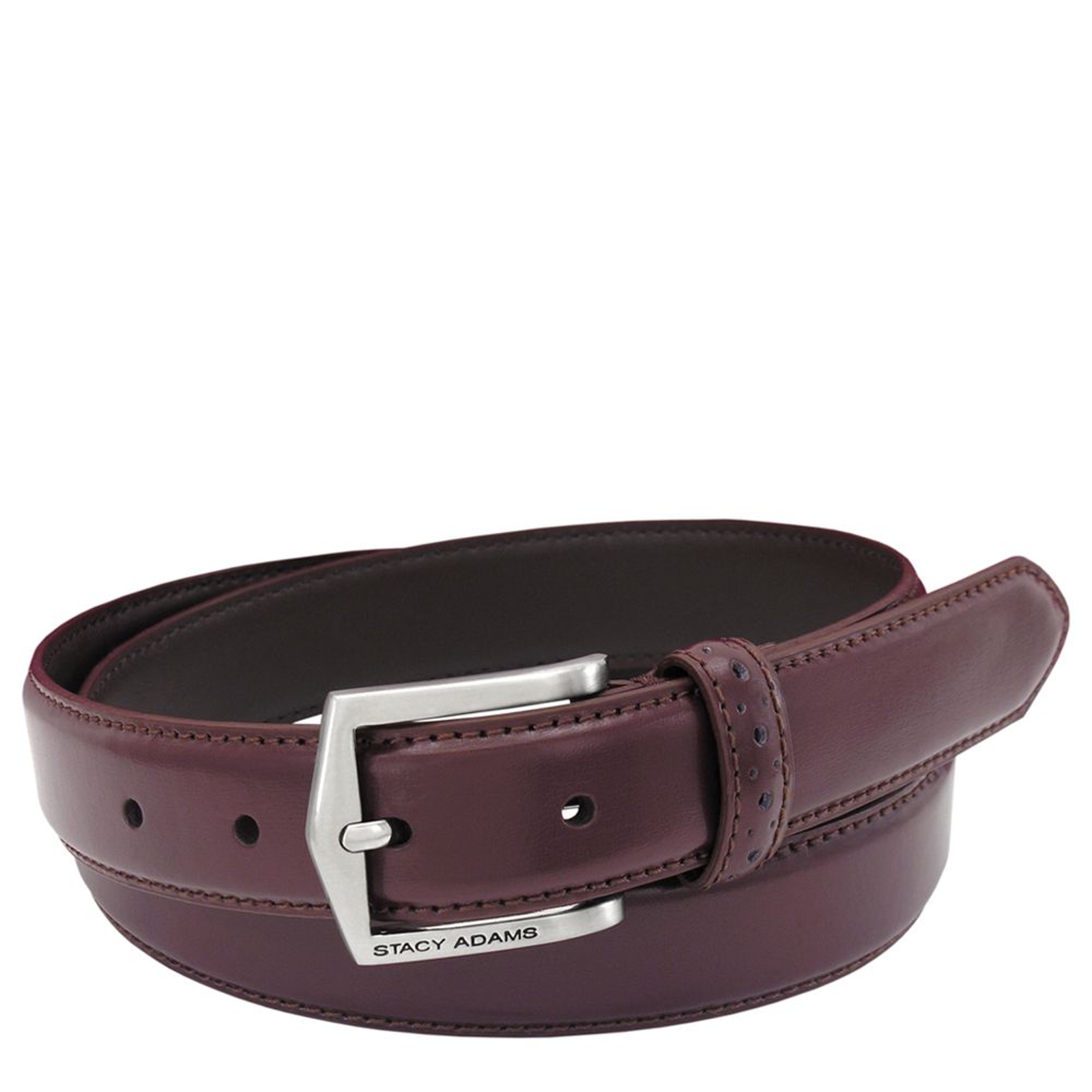 Stacy Adams Pinseal Belt 30mm Burgundy Misc Accessories 46
