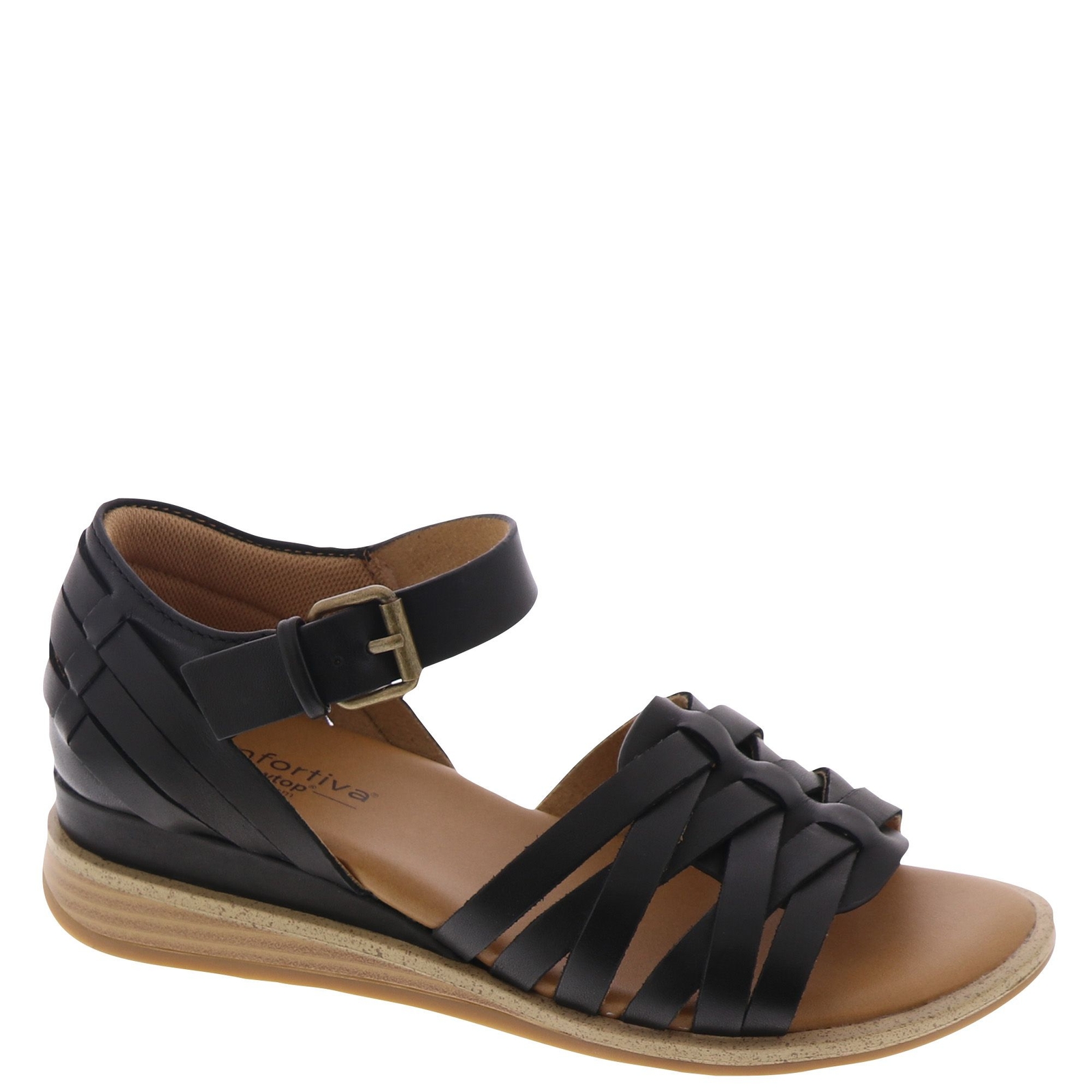 Comfortiva Marina Women's Black Sandal 7.5 W