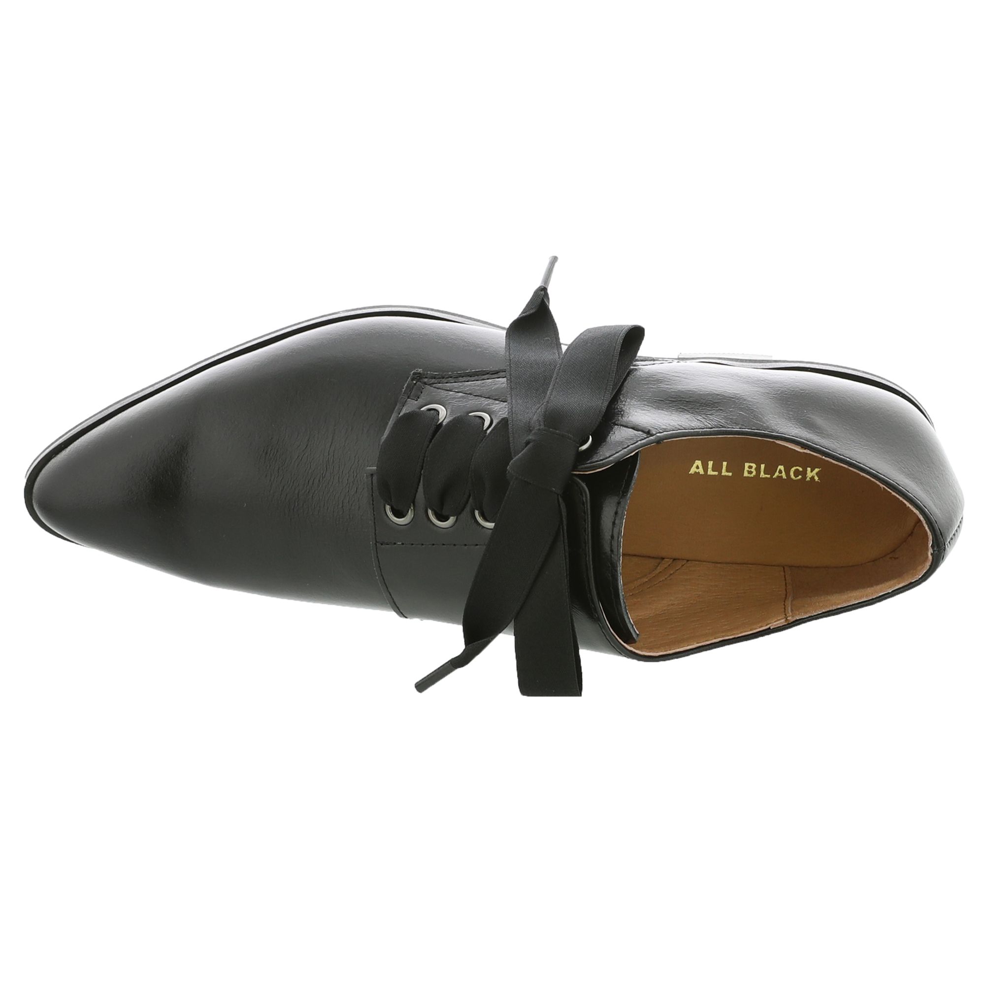 ALL BLACK Side Bow Ox Womens Oxford - Black 38890₽