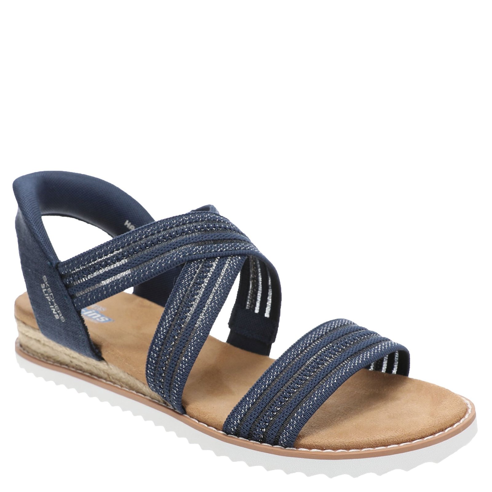 BOBS by Skechers Desert Kiss-Lavish Leap Women's Navy Sandal 11