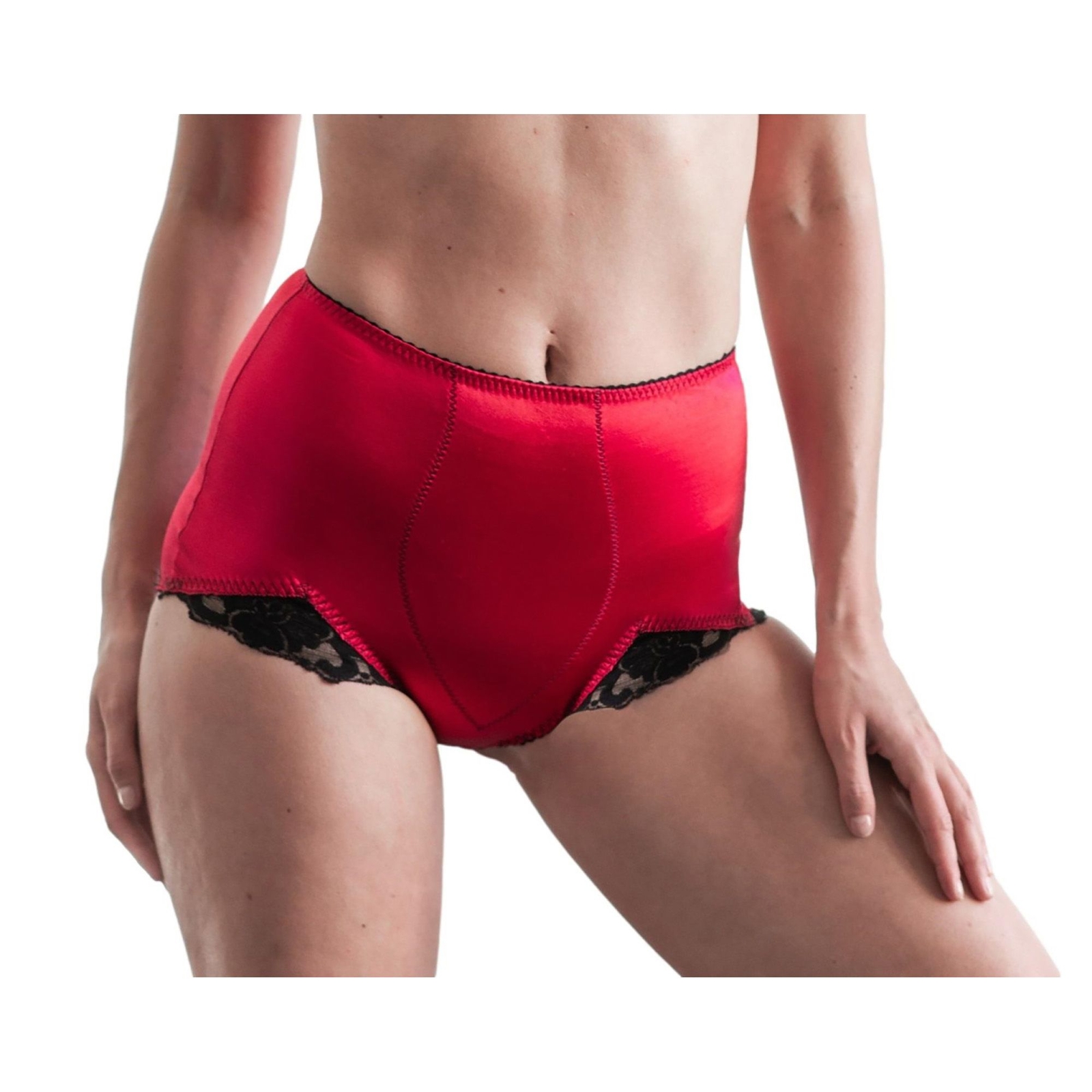 Rago Women's Light Shaping Tummy Control Panty Brief Red Shapewear 6X