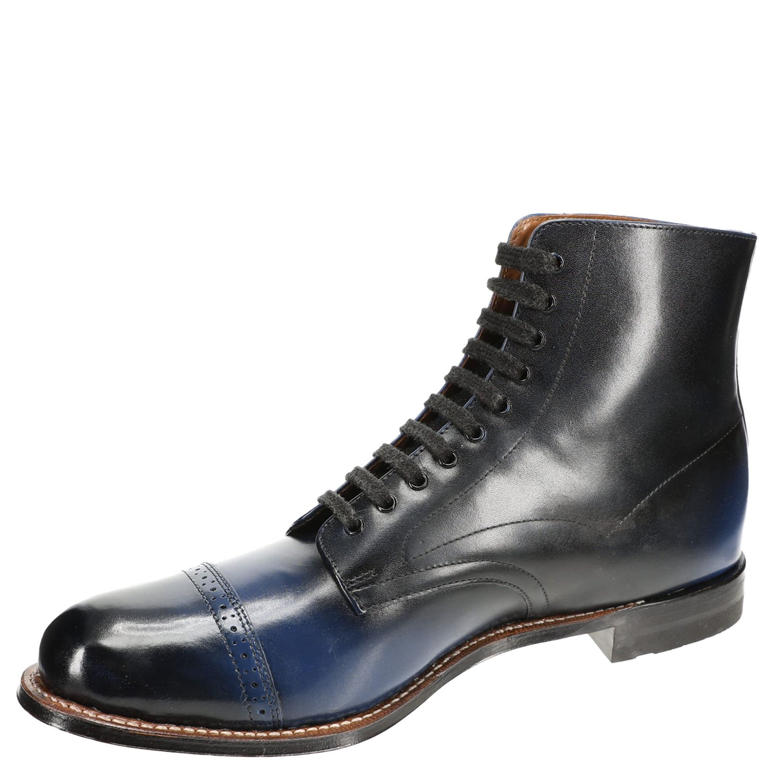 Stacy Adams Shoes Madison Cap Toe Lace Up Boot Blue Size 13 — photo 2
