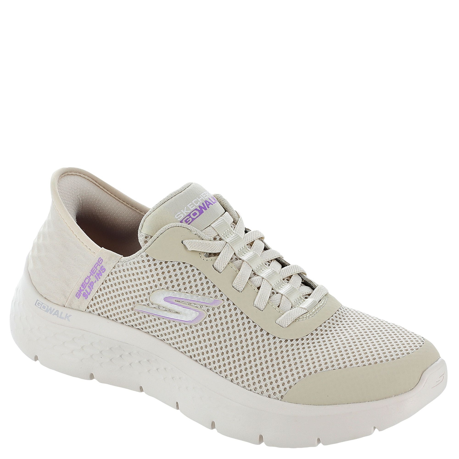 Skechers Performance Slip-Ins: Go Walk Flex -Grand Entry Women's Bone Sneaker 8 N