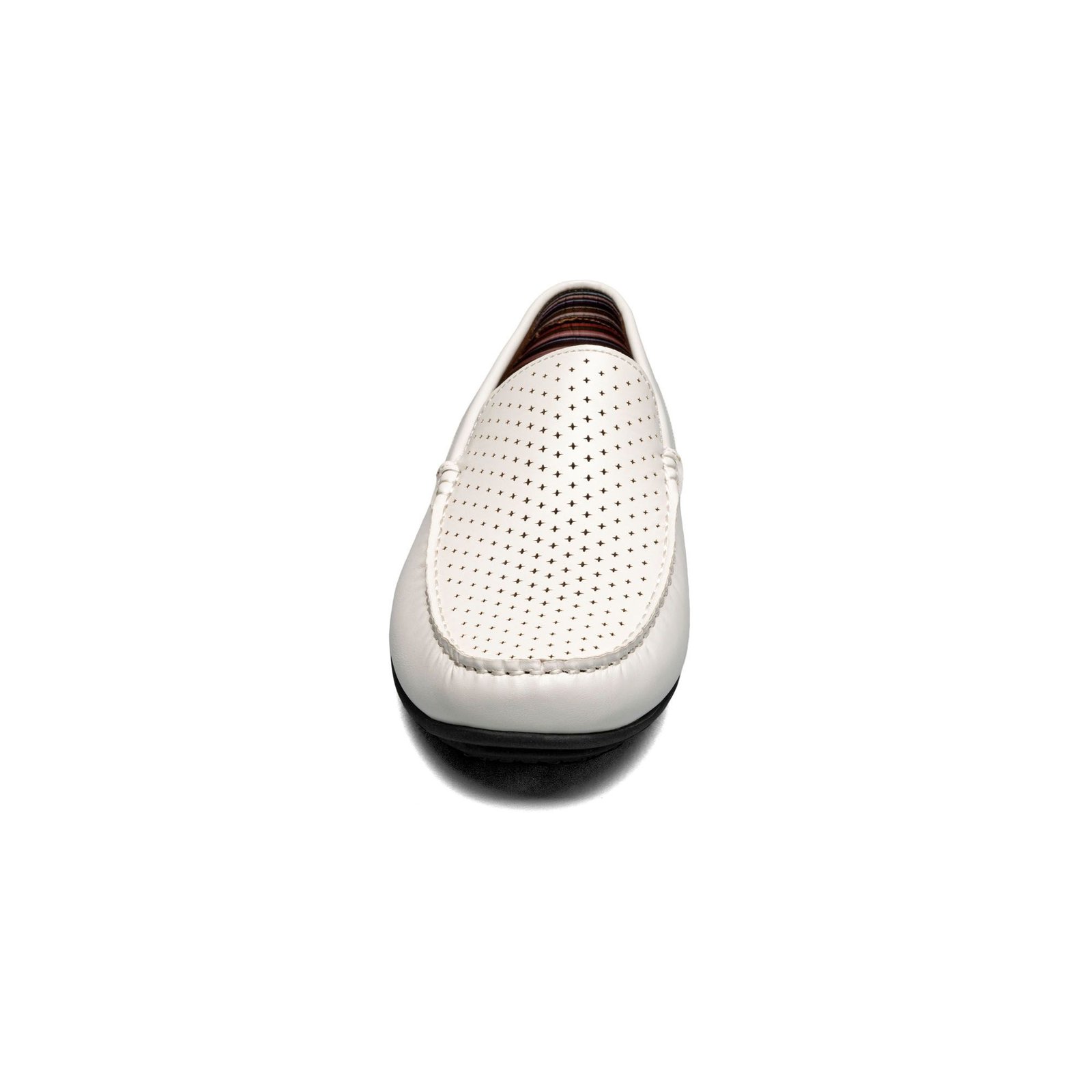 Stacy Adams Shoes Conroy Moc Toe Perf Slip On White Size 11.5 — photo 2