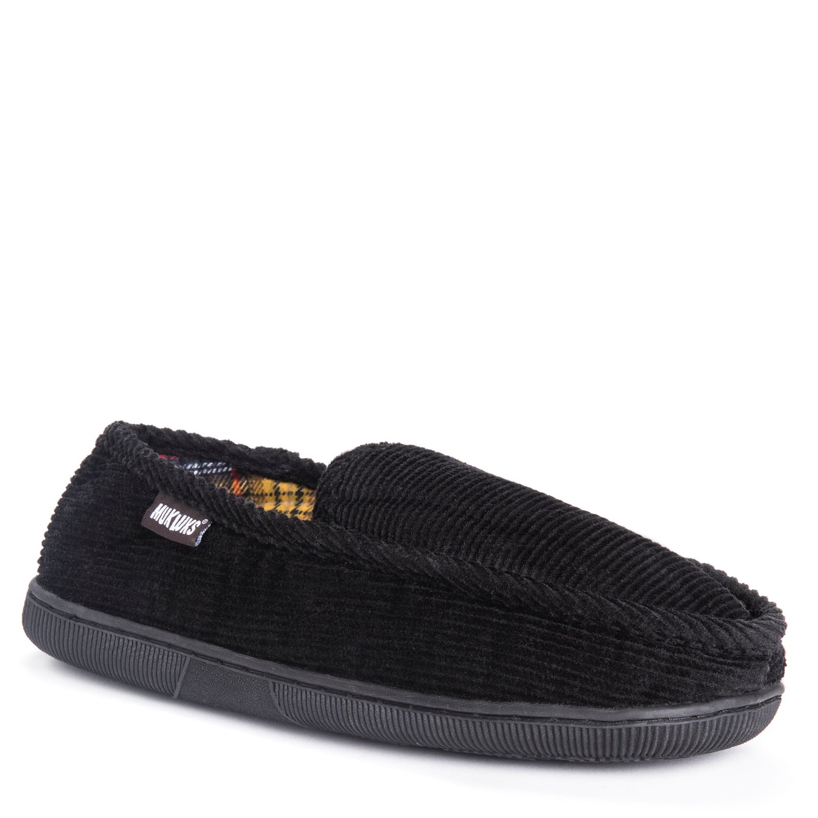 MUK LUKS Corduroy Moccasin Flannel Lining Men