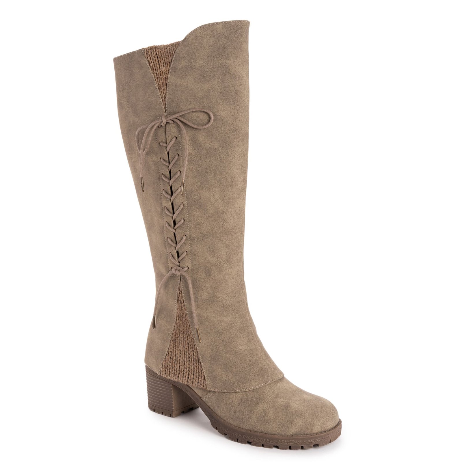 MUK LUKS Lucy Lonnie Women's Tan Boot 6.5
