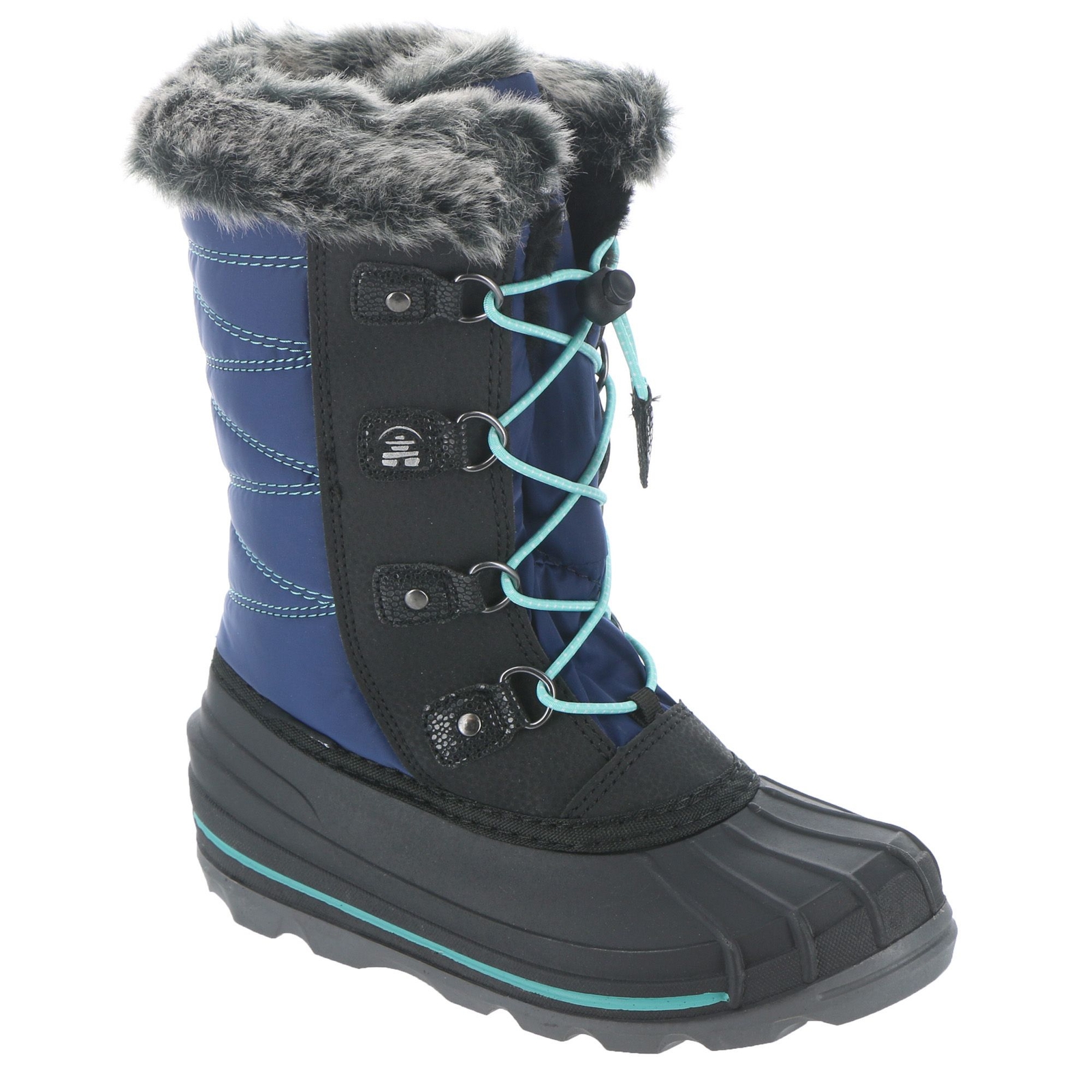 Kamik Frostylake Girls' Toddler-Youth Navy Boot 7 Youth M
