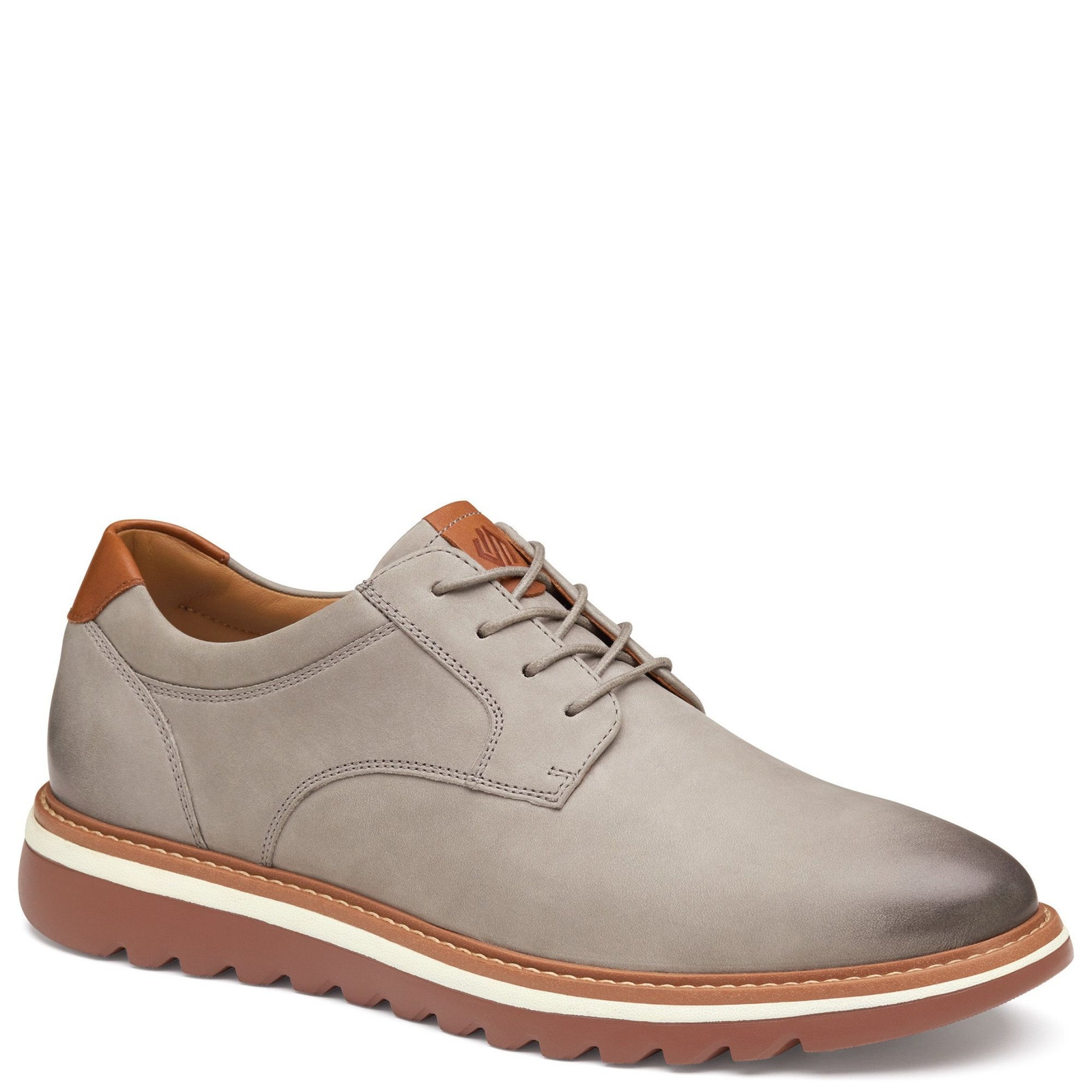 Johnston & Murphy Braydon Plain Toe Men's Grey Oxford 11 M