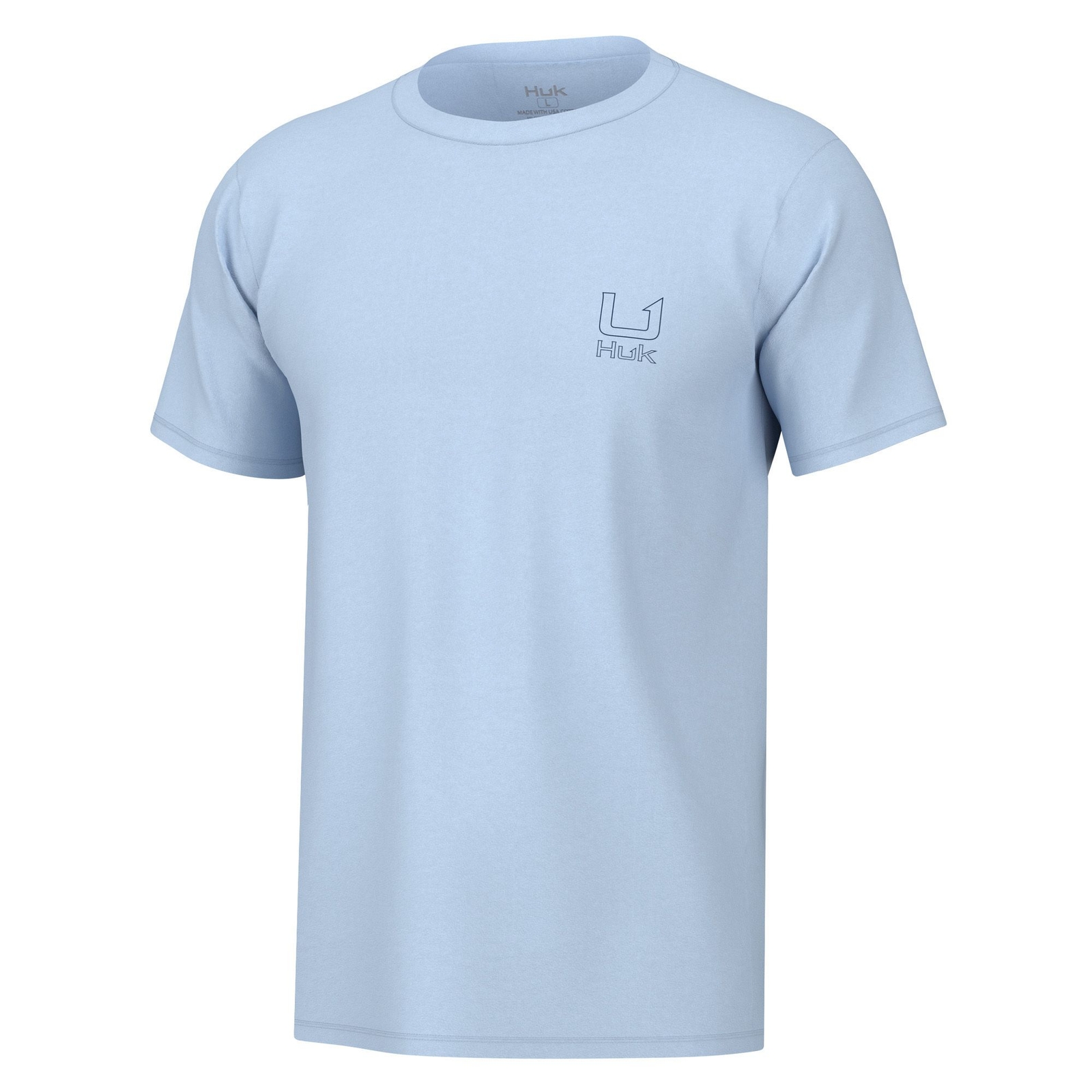 HUK Salute Tee Blue Knit Tops S