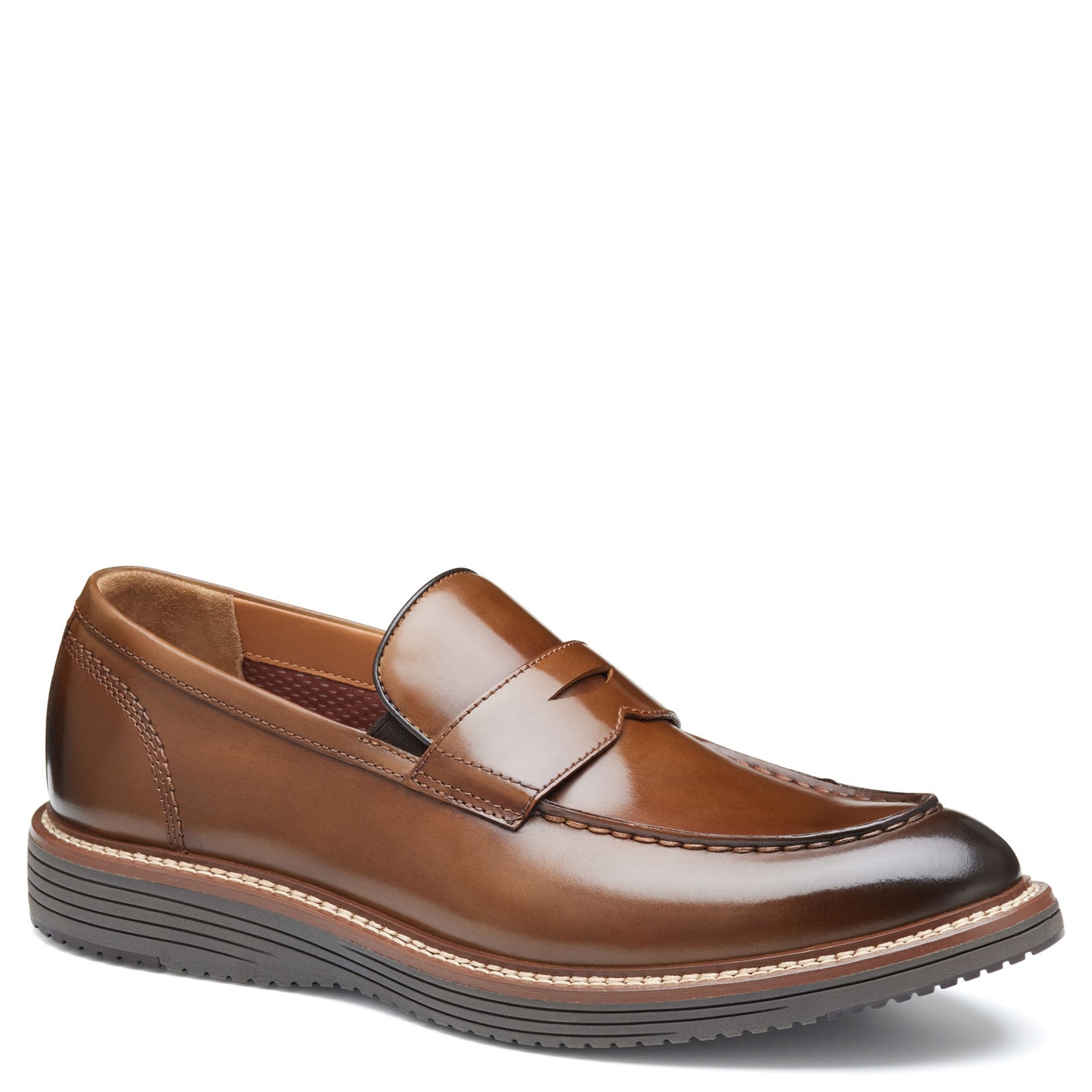 Johnston & Murphy Upton Penny Men's Tan Slip On 9.5 M