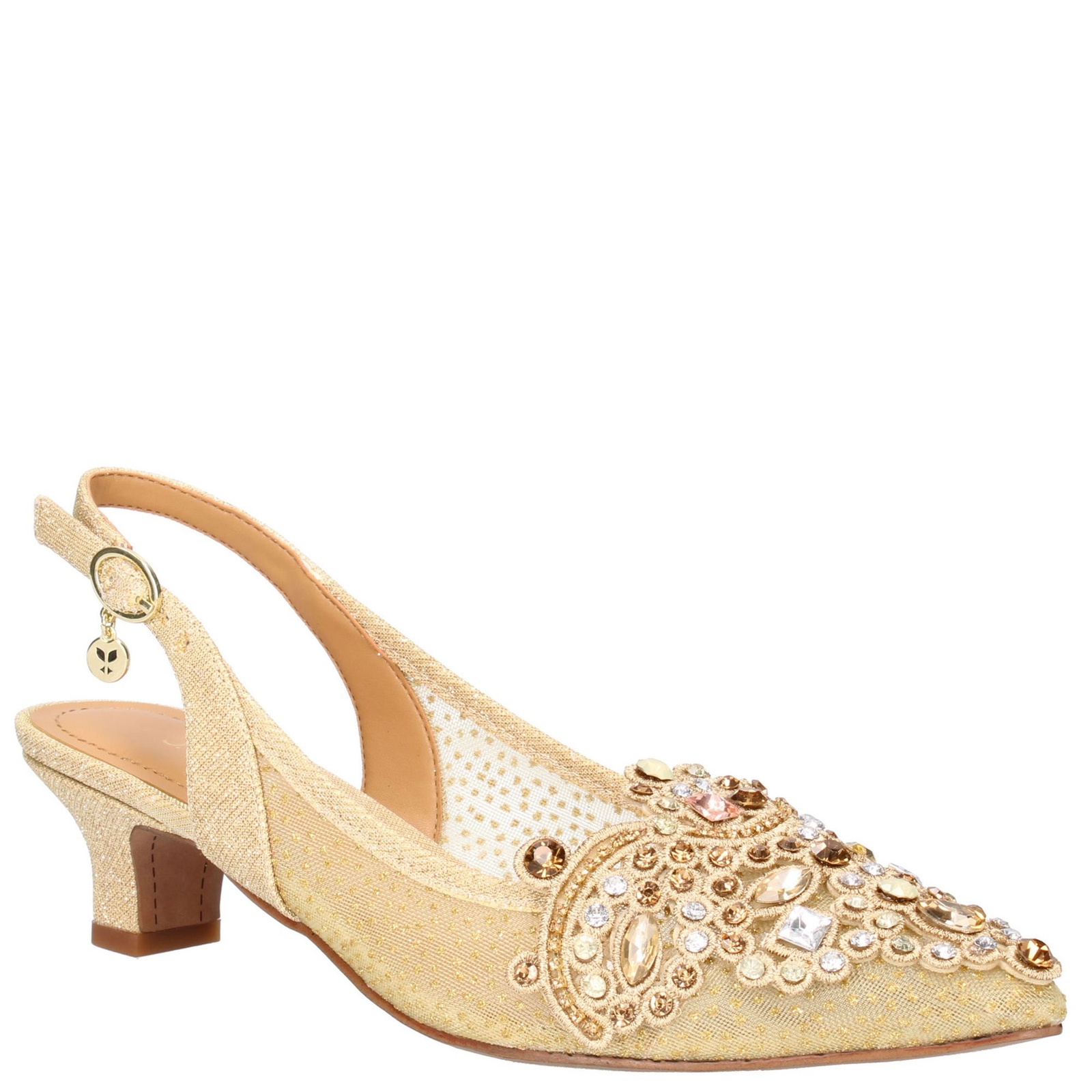 J. Renee Strovanni Women's Gold Pump 7 N -  716992892041