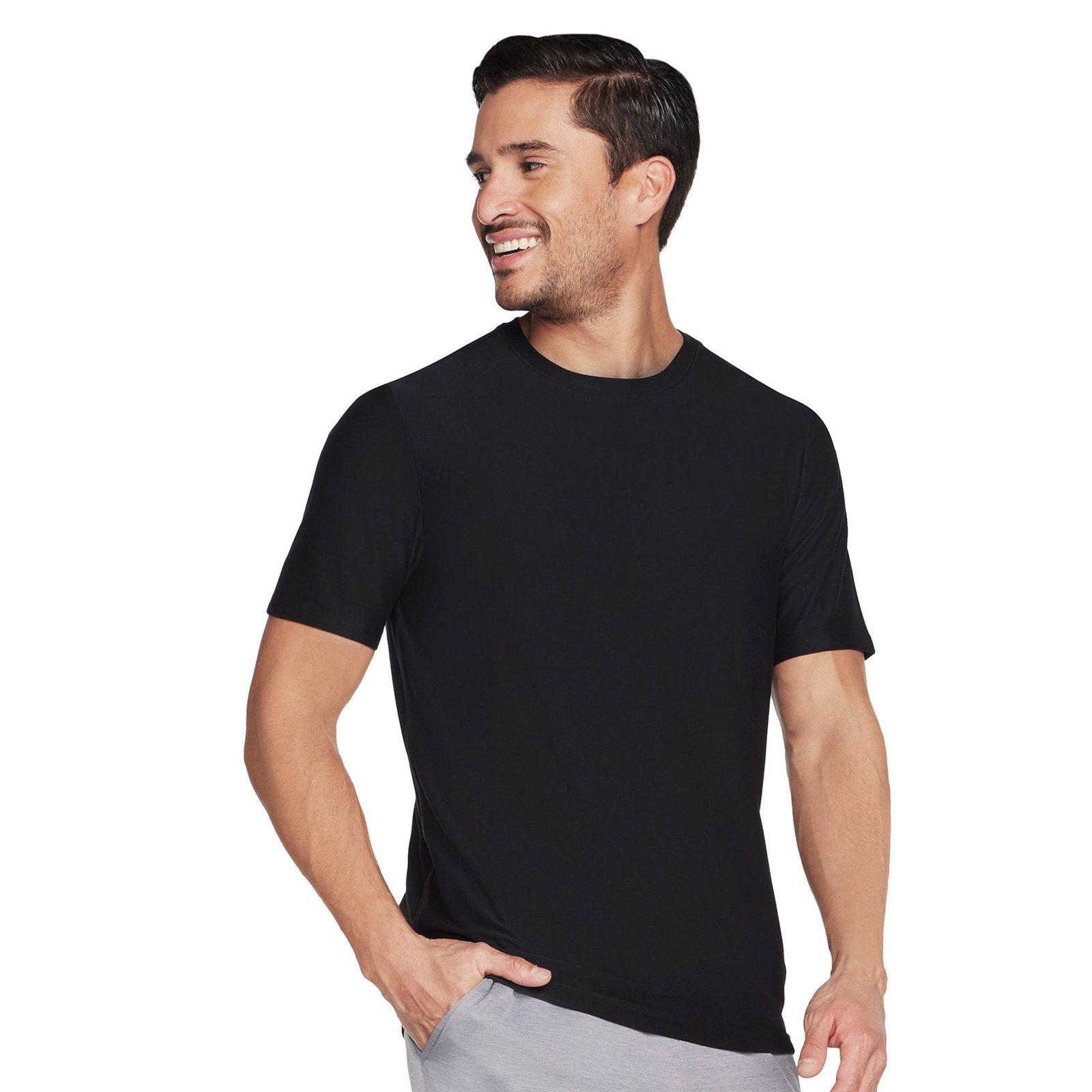 Skechers Men's GoDri All Day Tee Black Knit Tops XXXL