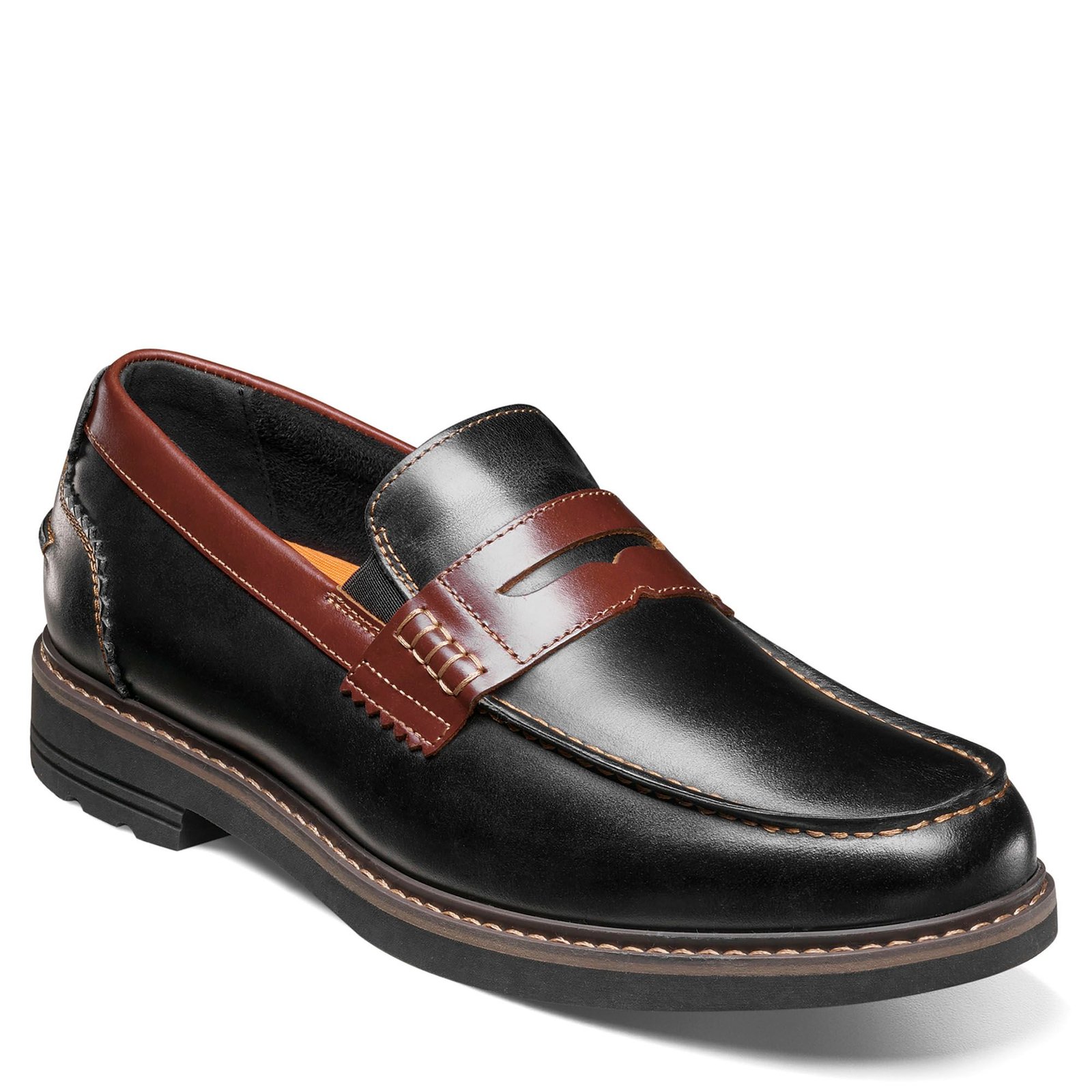 Nunn Bush Odin II Moc Toe Penny Loafer Men's Black Slip On 7