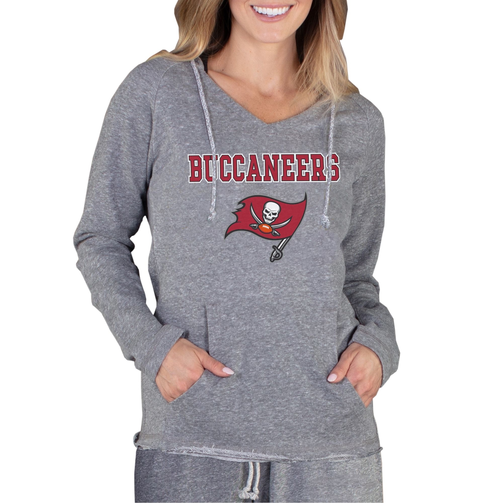 NFL Mainstream Women's Long-Sleeve Hooded Top Multi Knit Tops XL