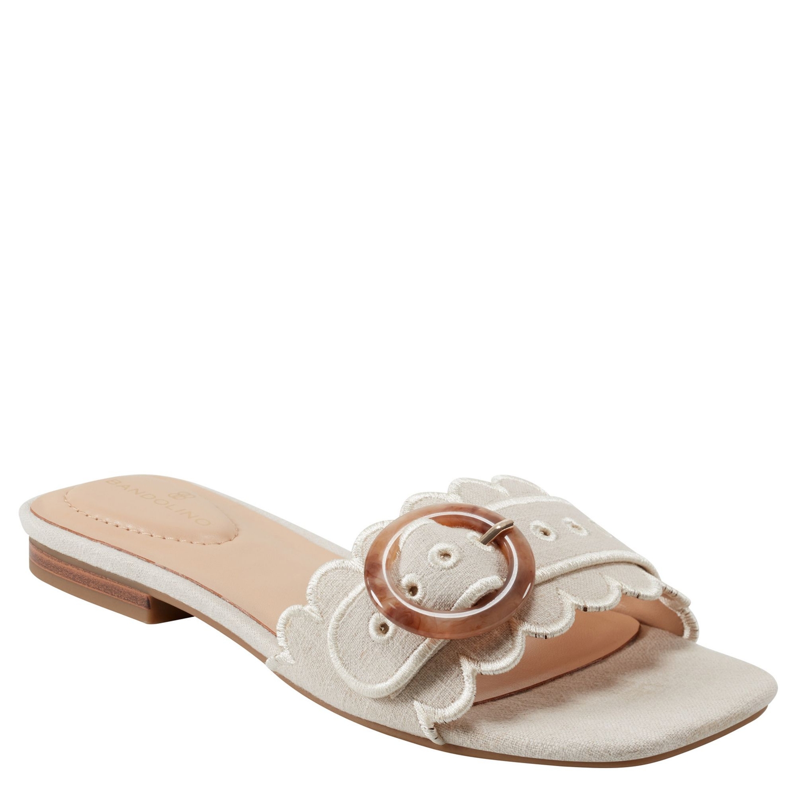 Bandolino Silla Women's Bone Sandal 5.5 M