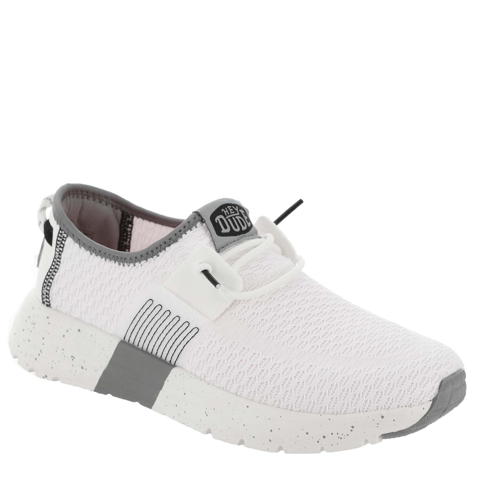 Hey Dude Sirocco Sport Stripe Women's White Sneaker 12 M