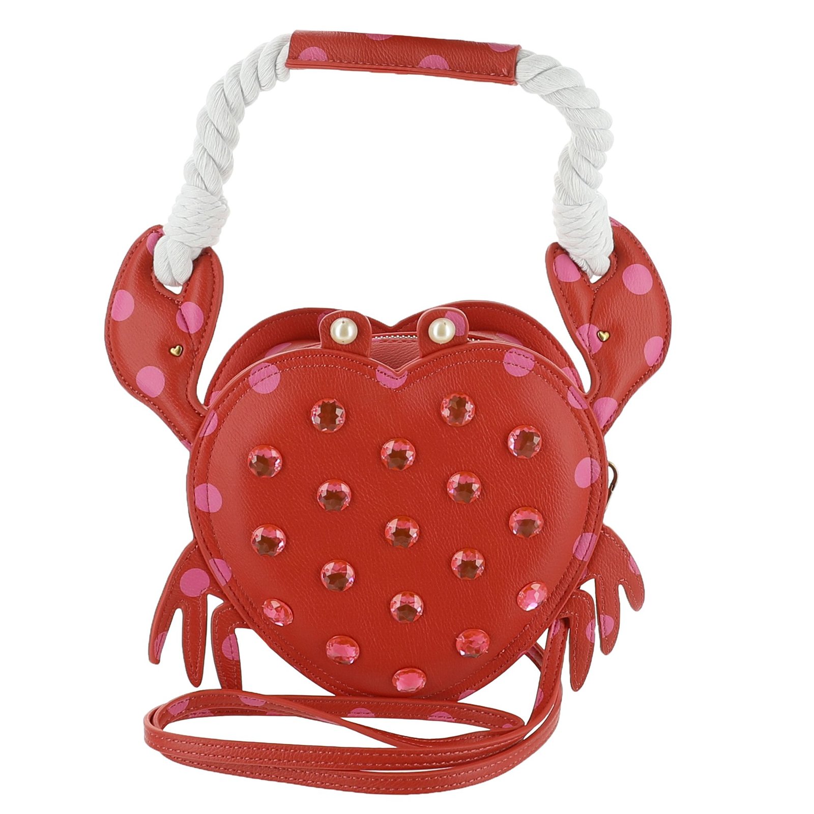 Betsey Johnson Shell Raiser Top Handle Bag Red Bags No Size