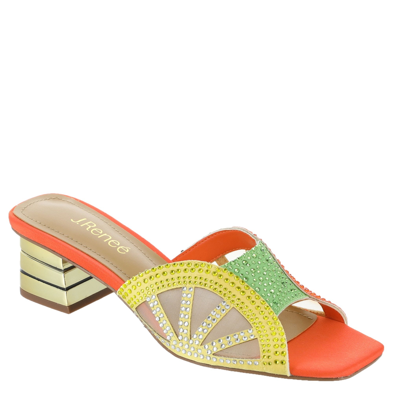 J. Renee Lemon8 Women's Orange Sandal 12 W