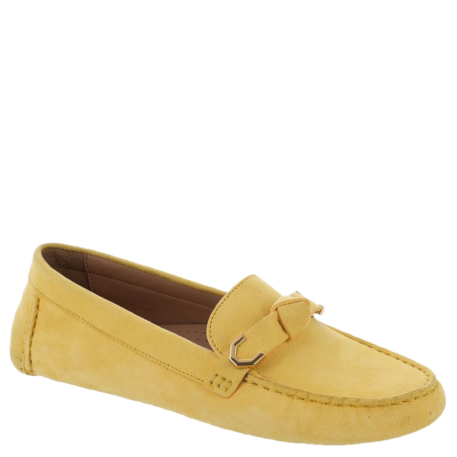 Cole Haan Evelyn Bow Driver Women's Yellow Slip On 7.5 M