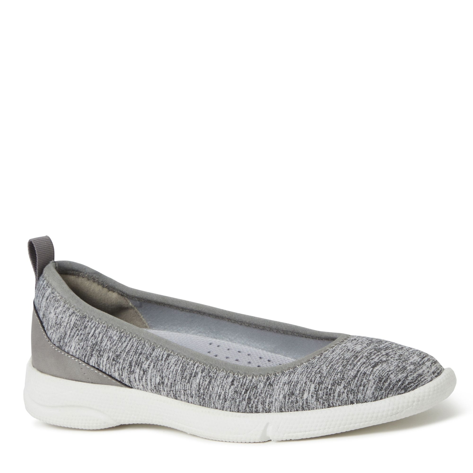 Original Comfort By Dearfoams Mia Easy Foam Ballet Flat Women's Grey Pump 6 M