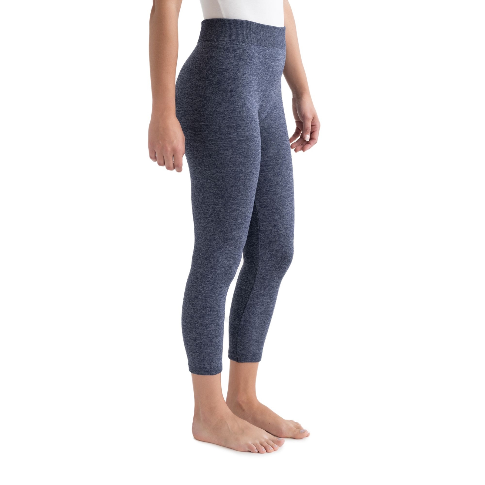 MUK LUKS Fleece Lined Marl Legging Navy Pants 2X/3X-Regular