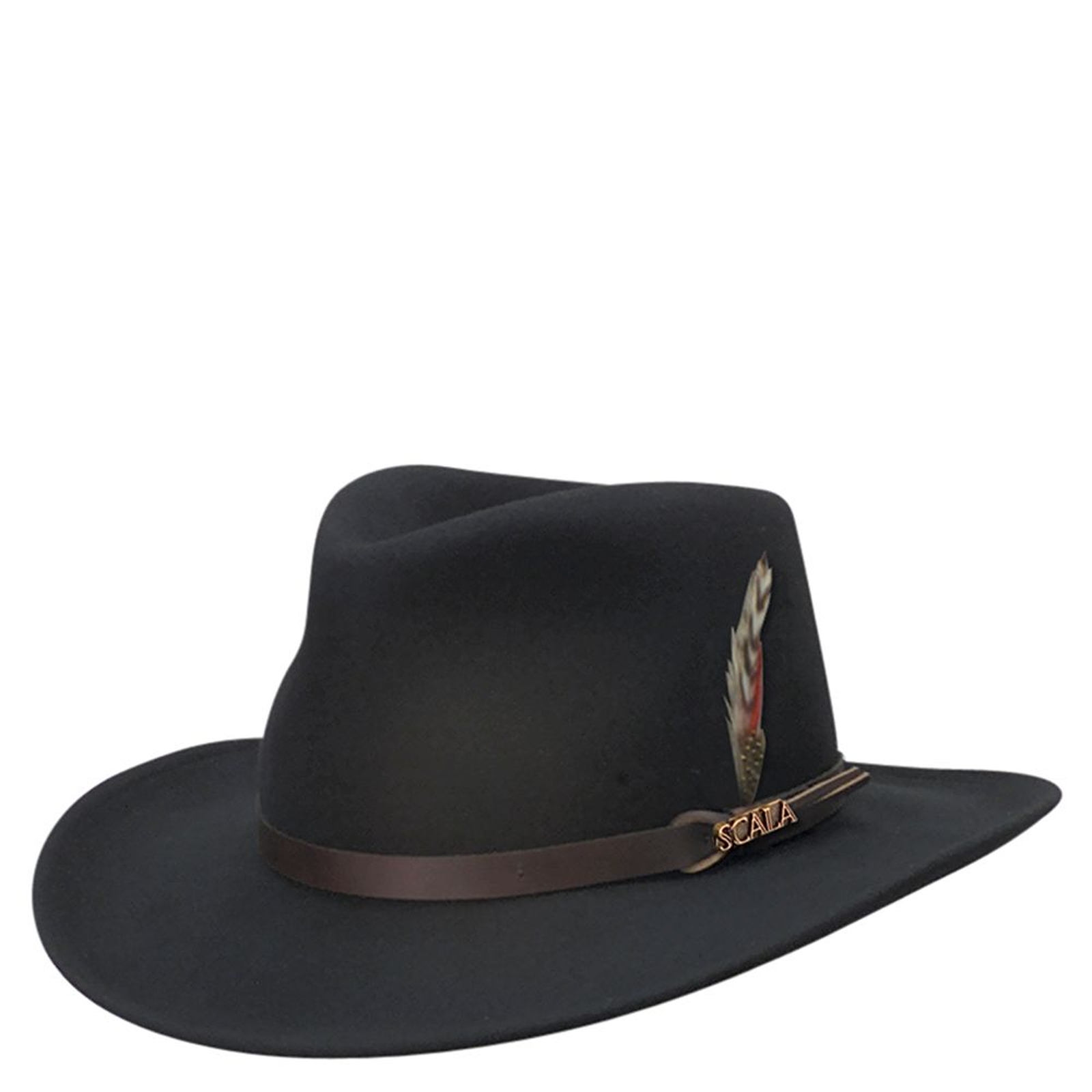 Scala Classico Men's Crushable Outback Hat Black Hats XL