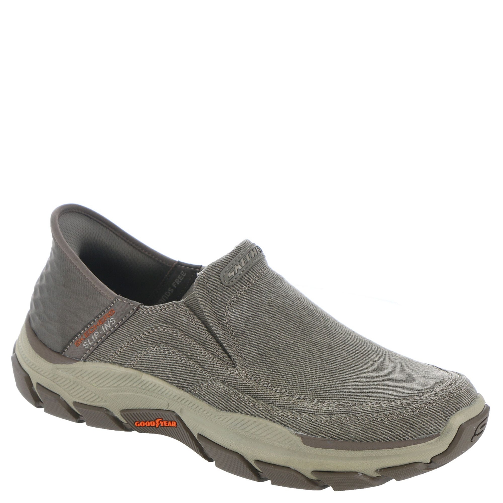 Skechers Slip-Ins Relaxed Fit: Respected-Holmgren Men's Tan Slip On 10 EW