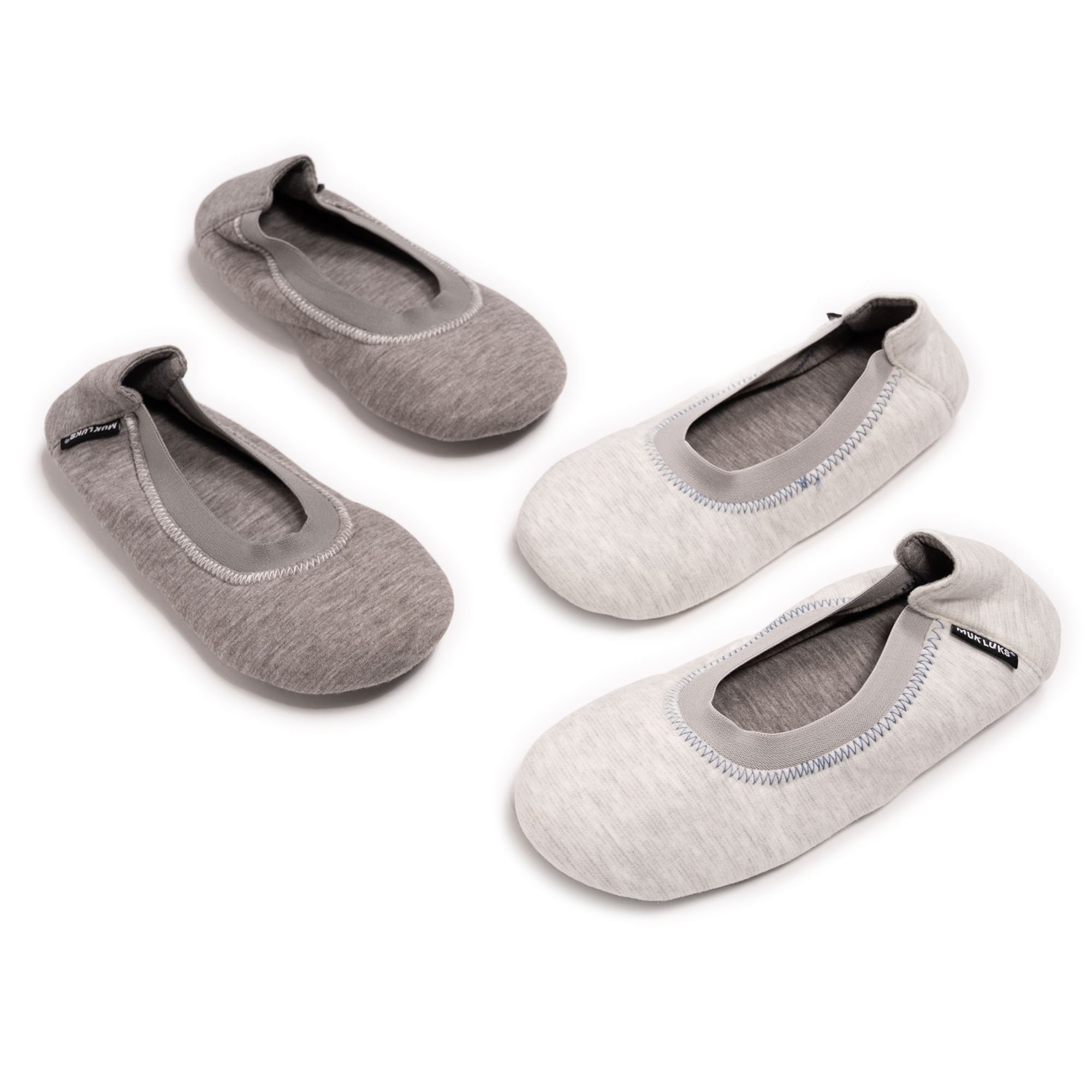 Женские тапочки-балетки MUK LUKS из 2-х упаковок для путешествий