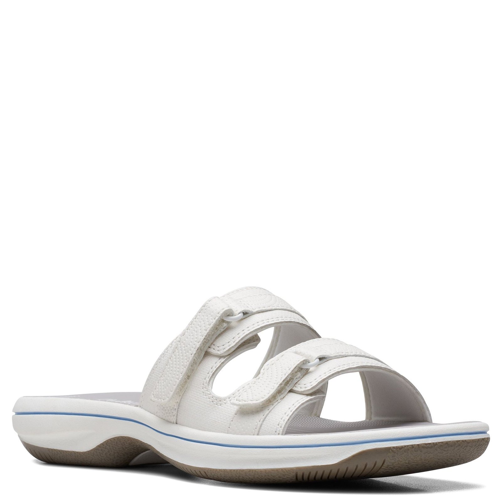Clarks Breeze Piper Women's White Sandal 6 M