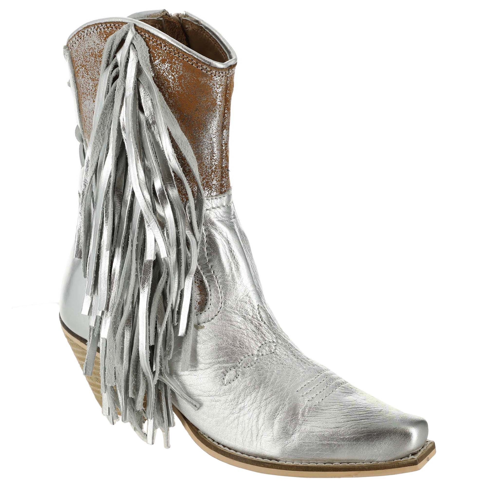 Very Volatile Prickly Pear Women's Silver Boot 11 M
