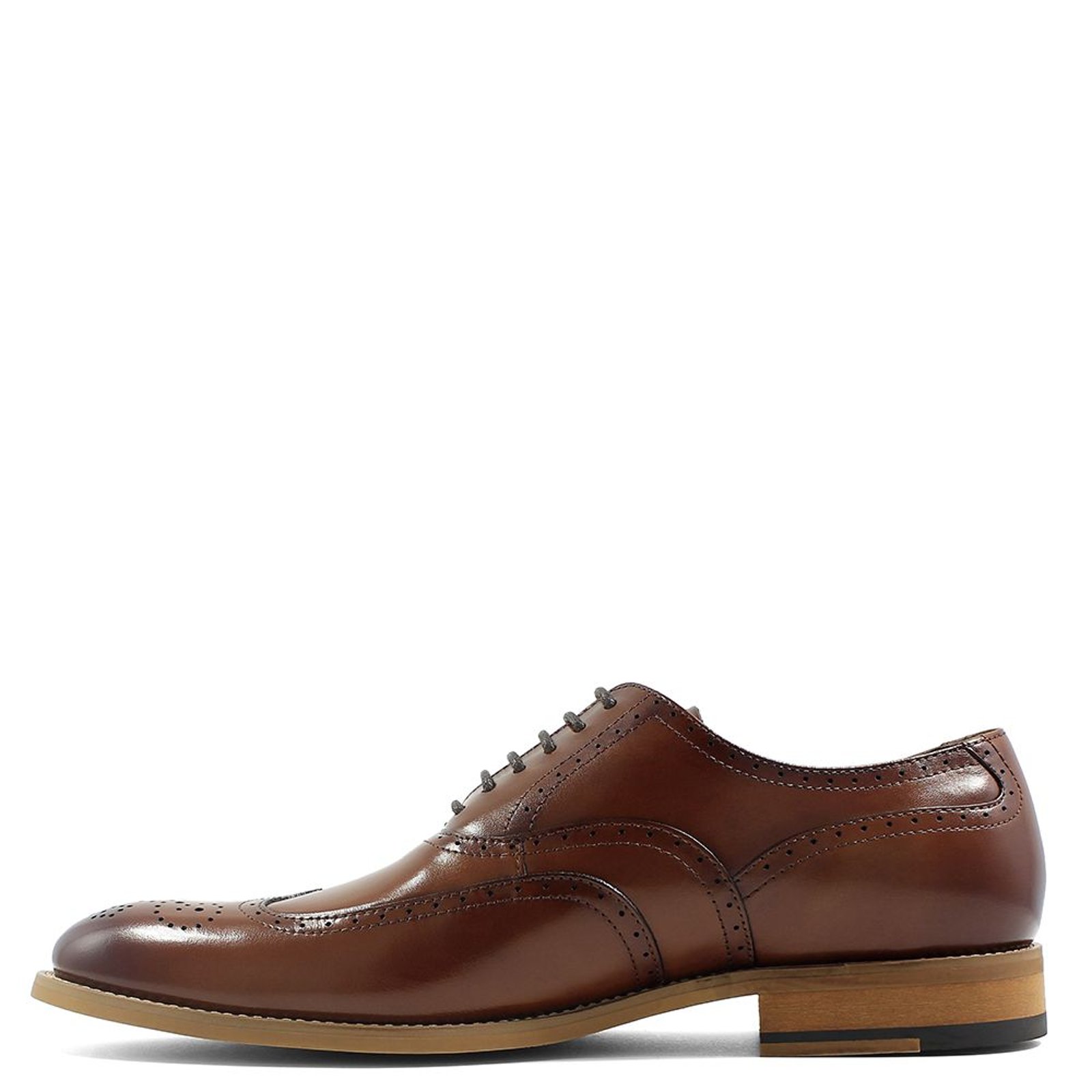 Stacy Adams Shoes Dunbar Wingtip Oxford Cognac Size 9.5 — photo 2