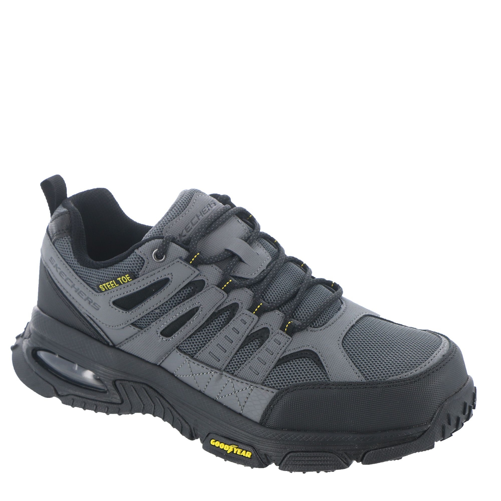 Skechers Work Skech Air Envoy Steel Toe Arcket Work Boot Men's Grey Oxford 11.5 W