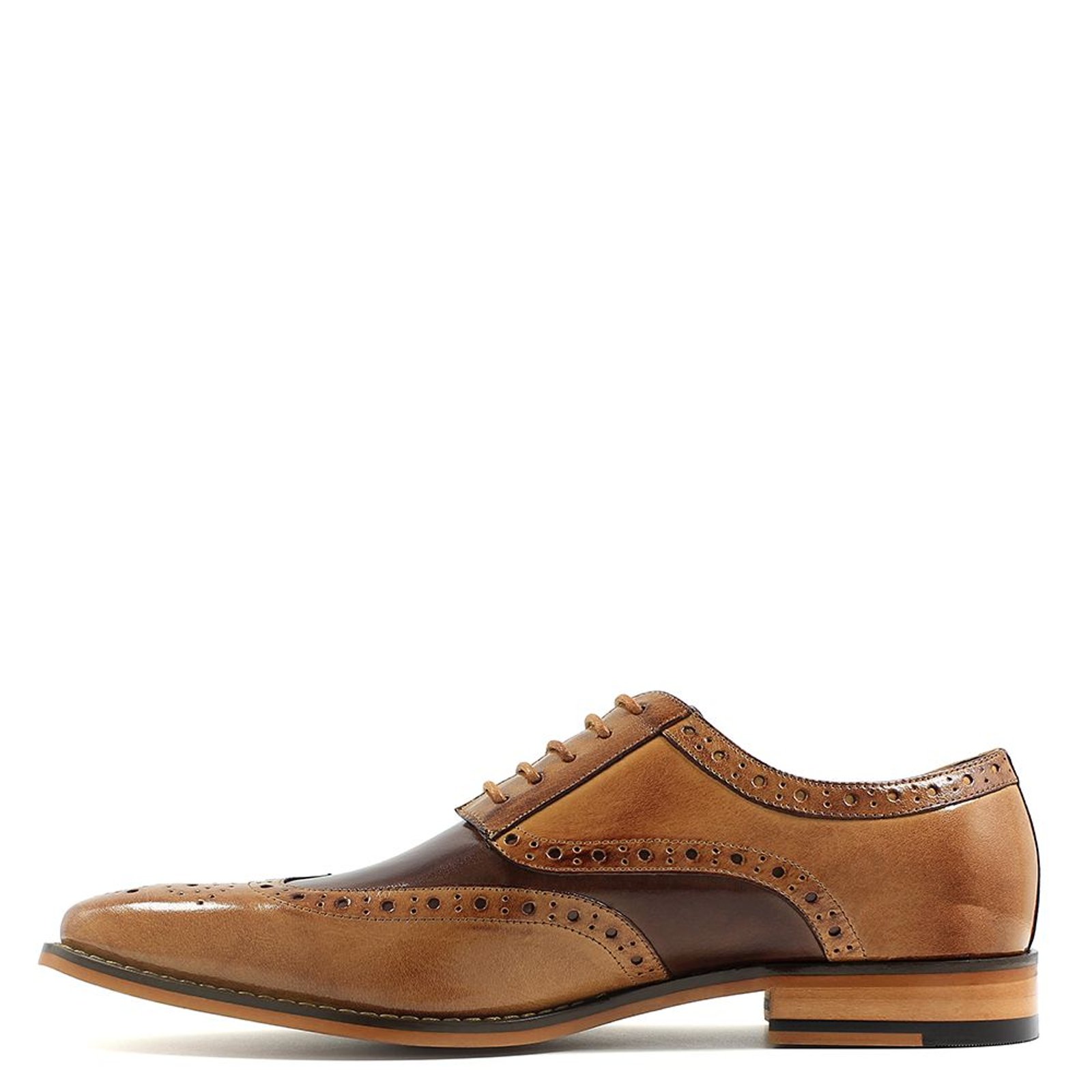 Stacy Adams Shoes Tinsley Wingtip Oxford Tan Multi Size 10.5 — photo 2