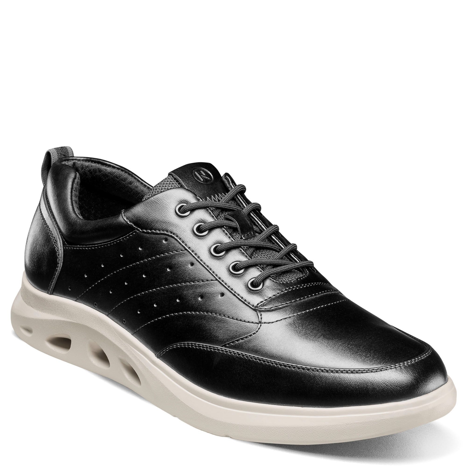 Nunn Bush Ponte Moc Toe U-Bal Oxford Men's Black Oxford 9.5 M