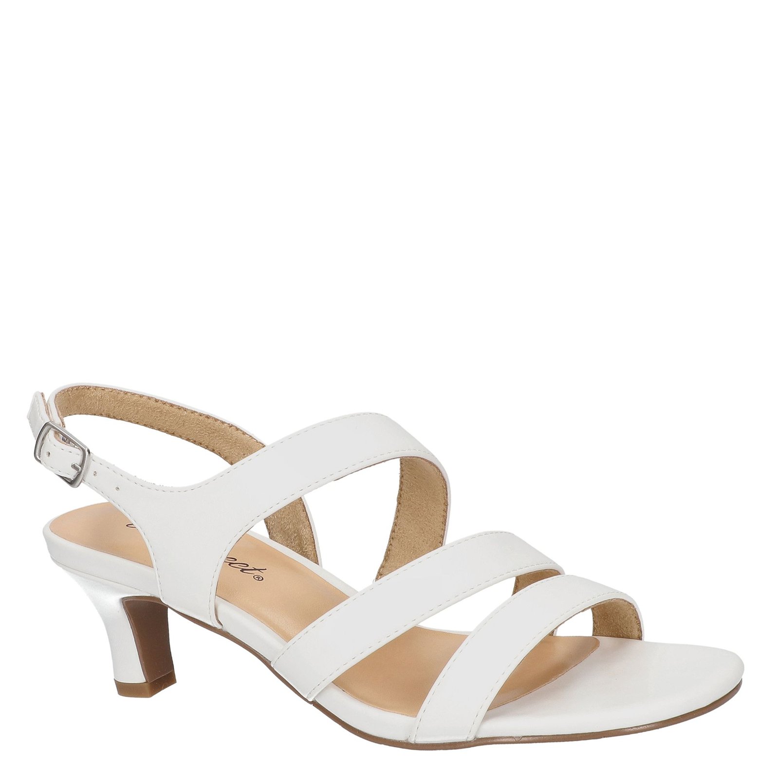 Easy Street Como Women's White Sandal 7 W2