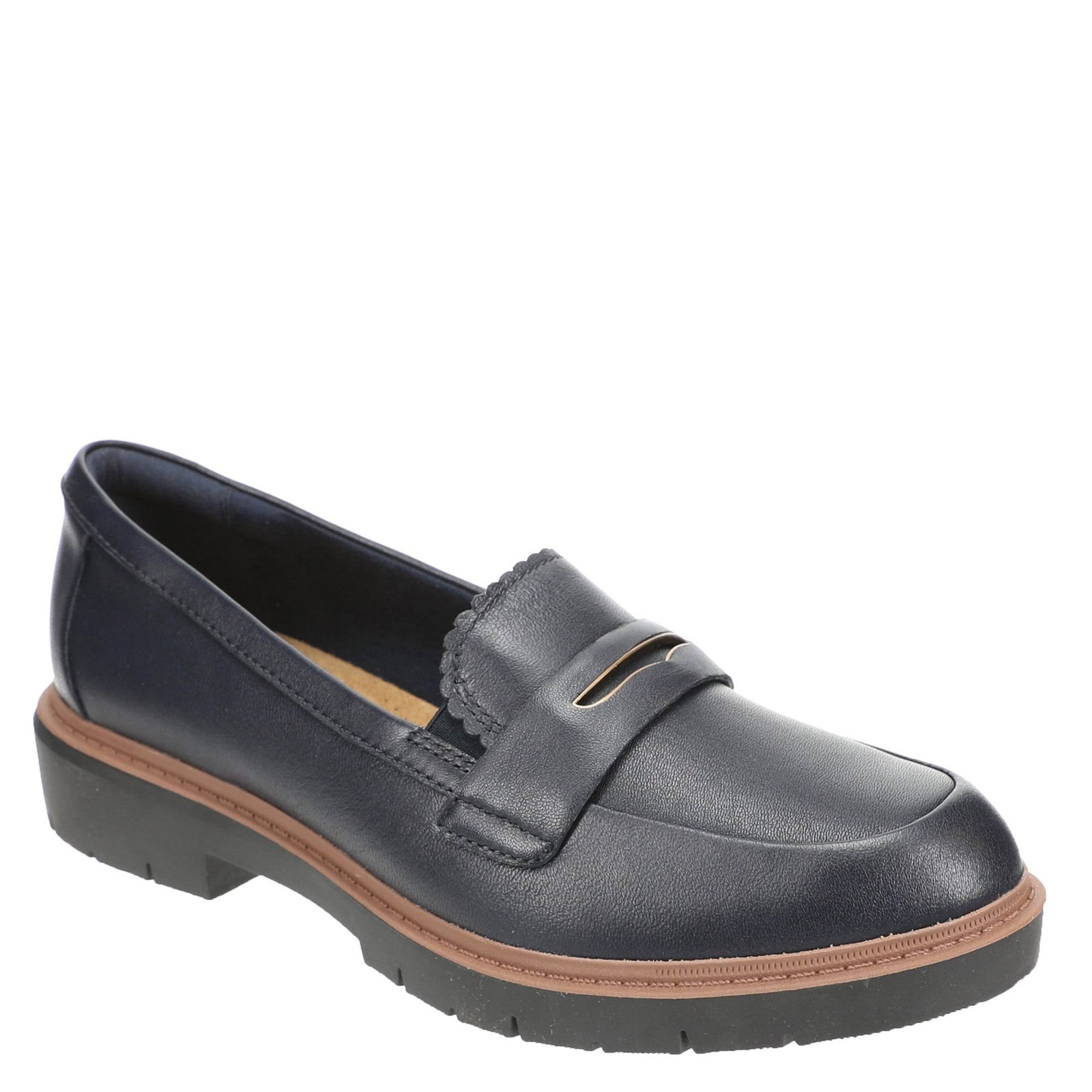 Clarks Westlynn Glow Women's Navy Slip On 8.5 W