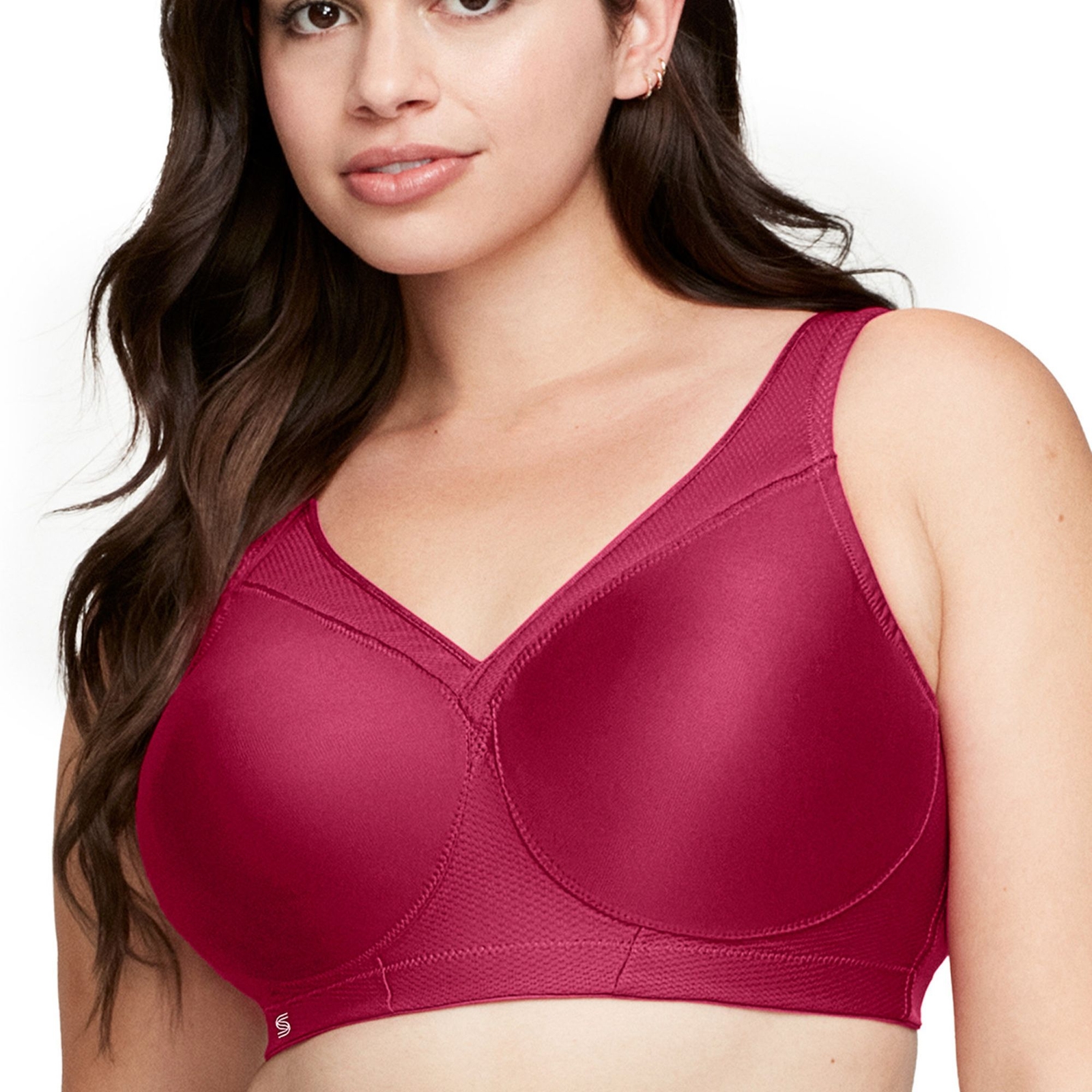 Glamorise MagicLift Seamless Sports Bra Red Bras 40-D